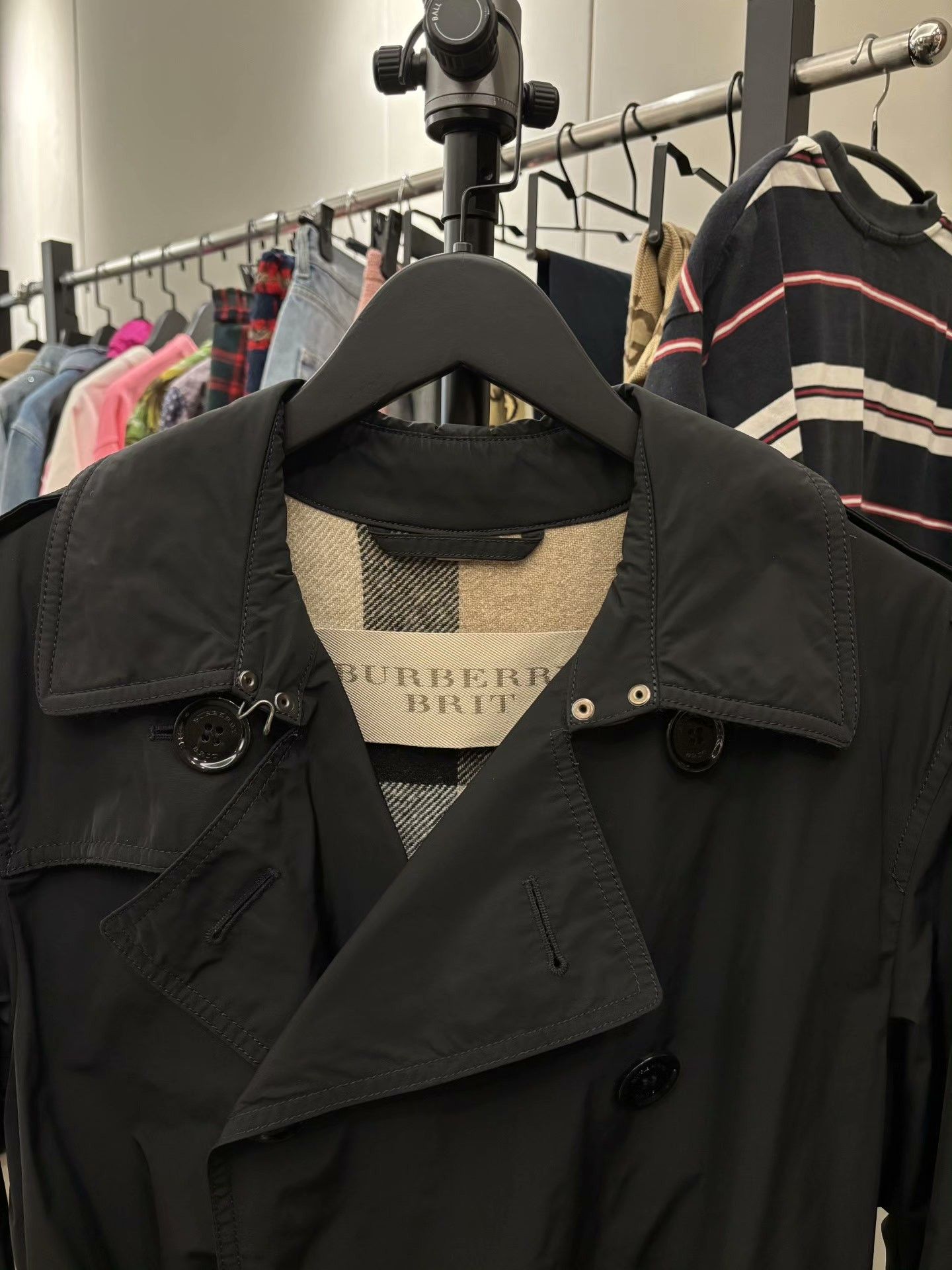 Burberry Burberry Nylon Black Coat S Women Size S / US 4 / IT 40 - 4 Thumbnail