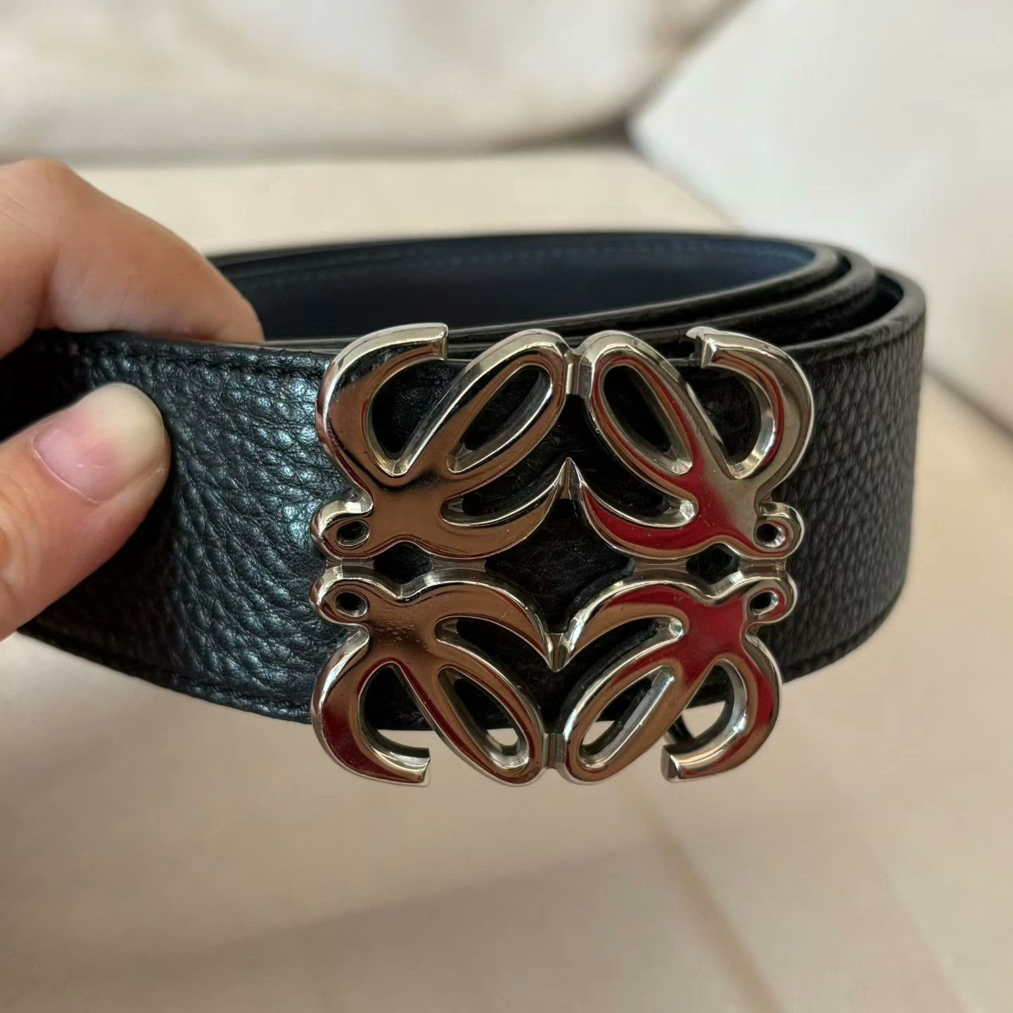 Loewe Loewe Leather Gold Belt one size Men Size ONE SIZE - 2 Thumbnail