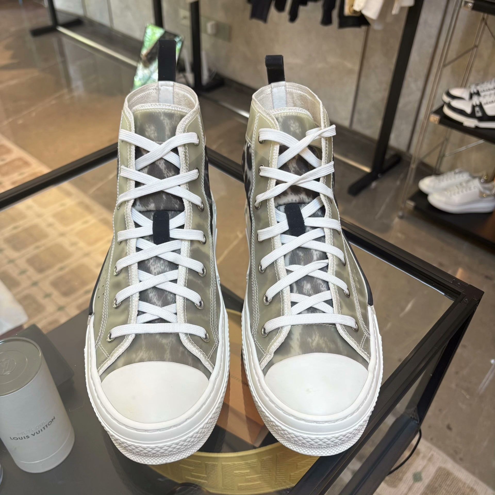Dior Dior Animal Print Hitop Sneakers 7.5 Men Size US 7.5 / EU 40-41 - 3 Thumbnail