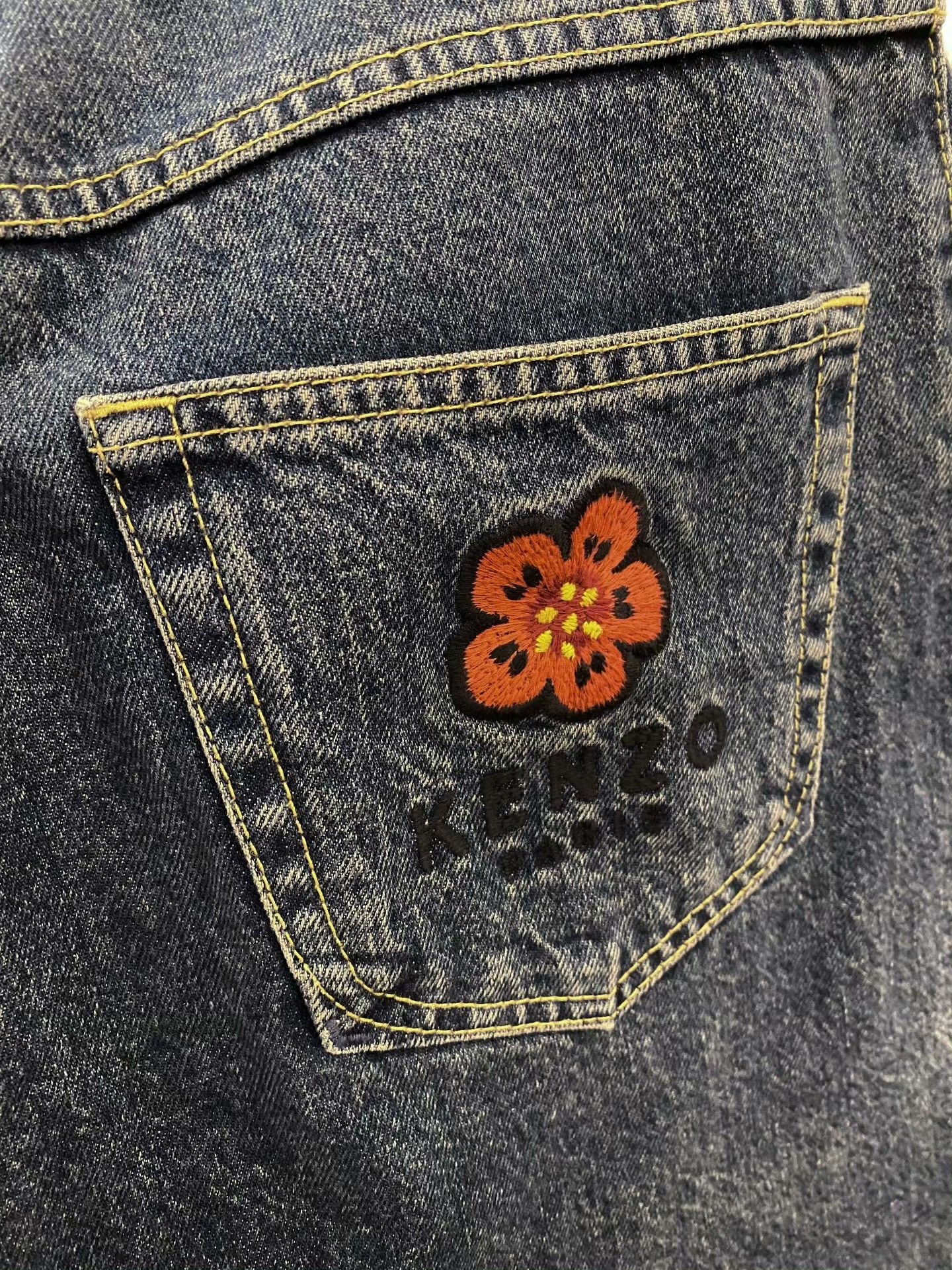 Kenzo Kenzo Denim Embroidered Denim Jeans 41 Men Size US 41 - 5 Thumbnail
