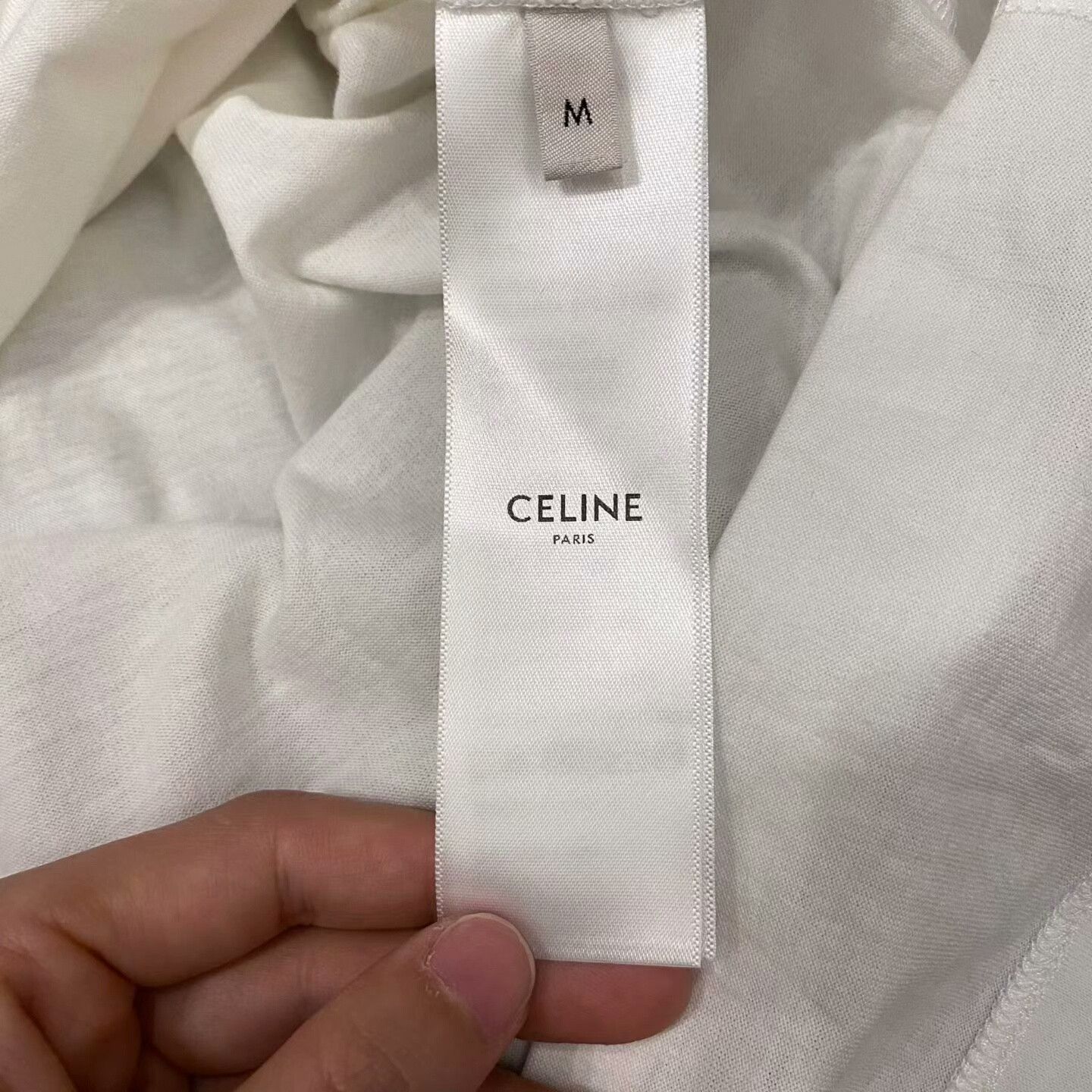 Celine Celine White T-Shirt M Women Size M / US 6-8 / IT 42-44 - 6 Thumbnail