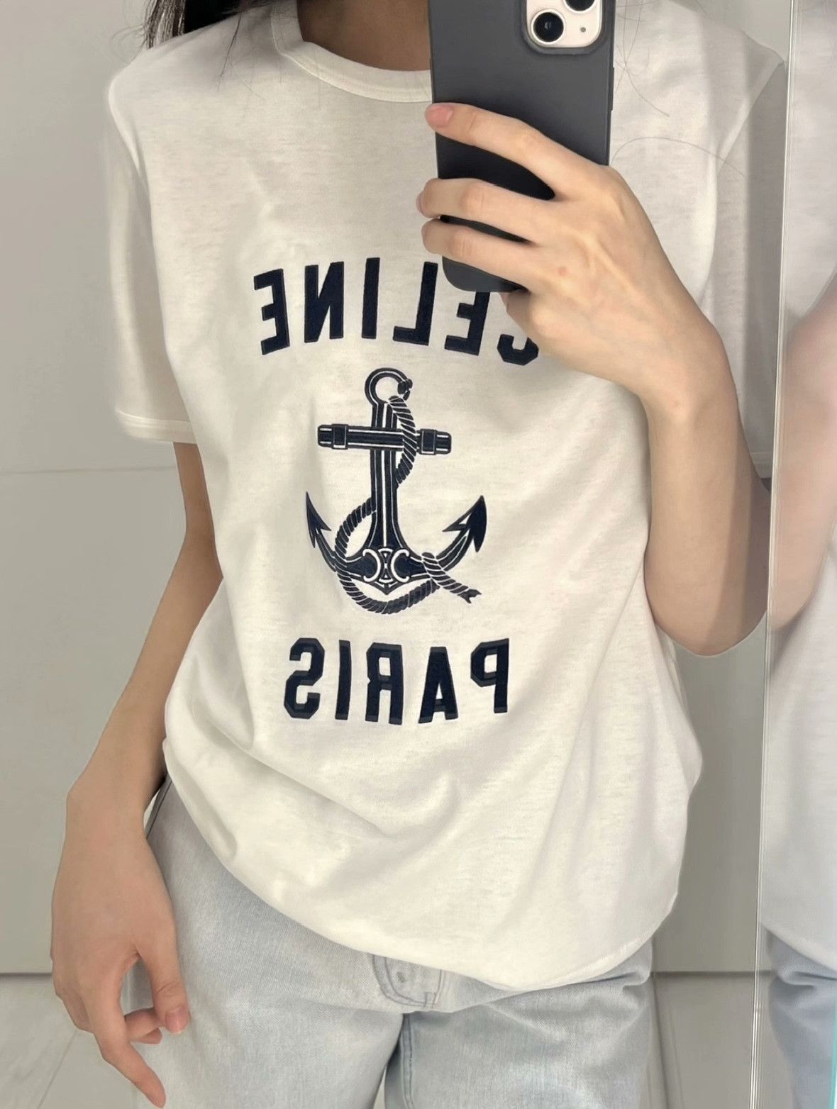 Celine Celine White T-Shirt M Women Size M / US 6-8 / IT 42-44 - 9 Thumbnail