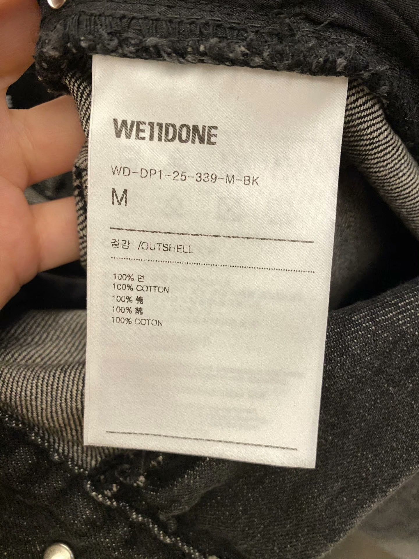 WE11DONE We11done Denim Black Denim Jeans 32 Men Size US 32 / EU 48 - 6 Thumbnail
