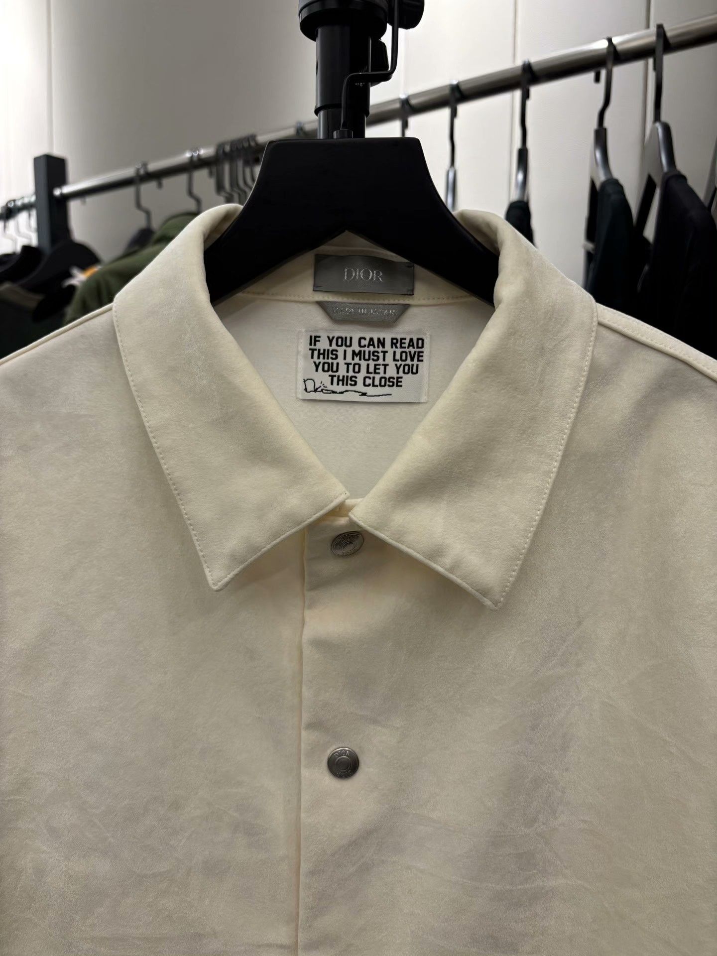 Dior Dior Suede Embroidered Shirt m Men Size US M / EU 48-50 / 2 - 2 Thumbnail
