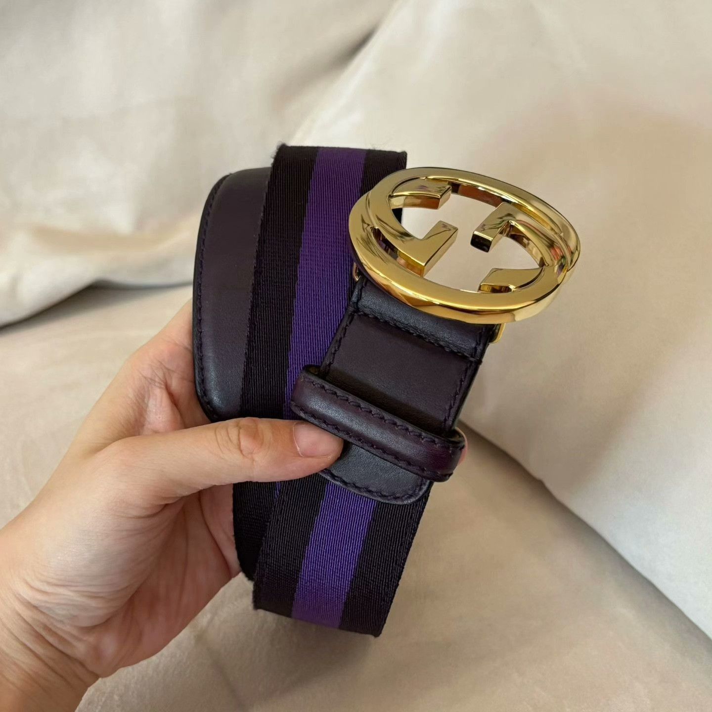 Gucci Gucci Purple Belt one size Men Size ONE SIZE - 2 Thumbnail