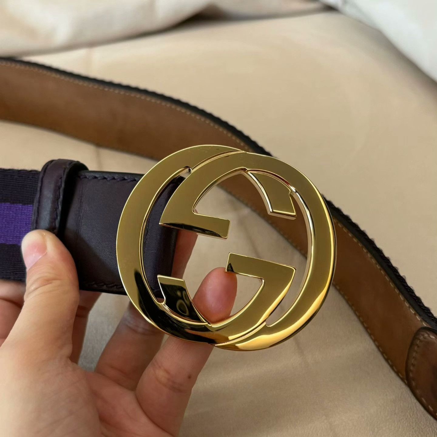 Gucci Gucci Purple Belt one size Men Size ONE SIZE - 3 Thumbnail