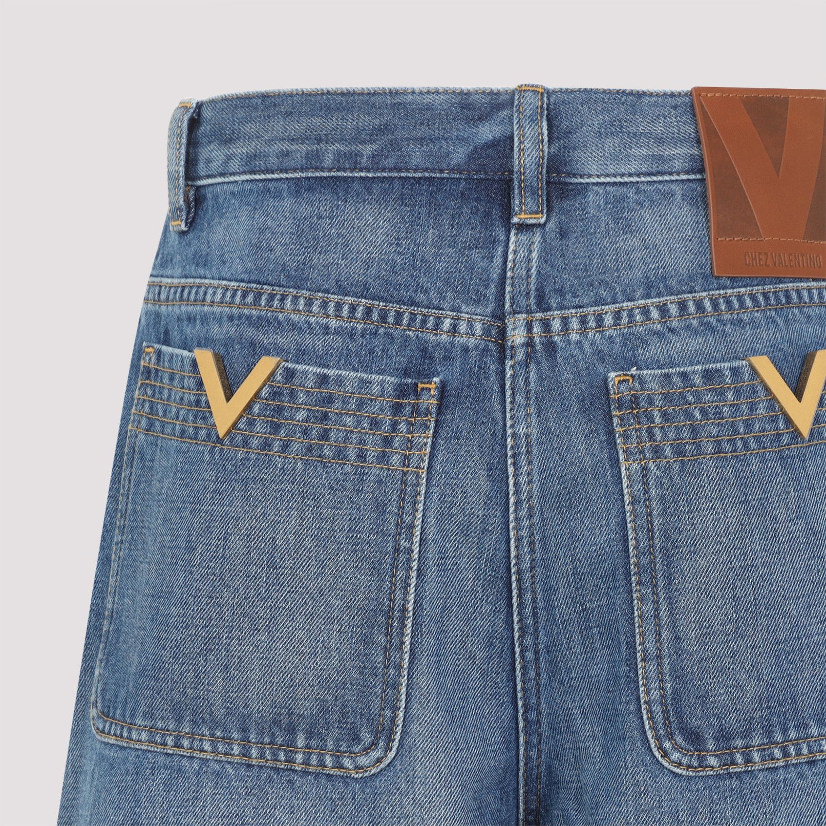 Valentino Valentino Denim Shorts Size 27" / US 4 / IT 40 - 3 Thumbnail