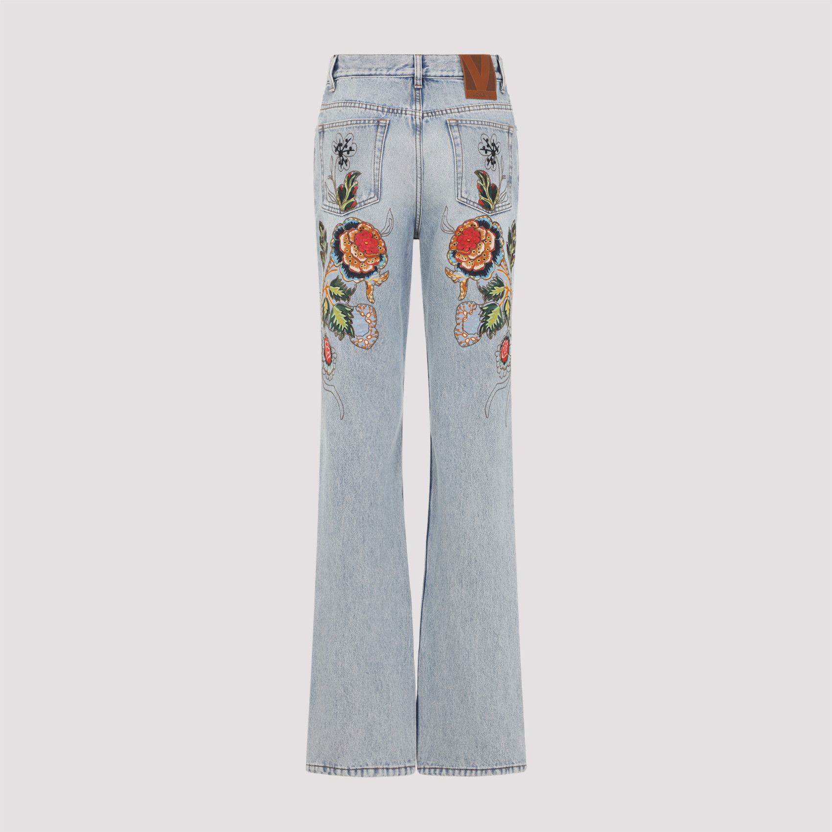 Valentino Valentino Denim 5 Pockets Embroidered Flowers Jeans Size 26" / US 2 / IT 38 - 2 Thumbnail