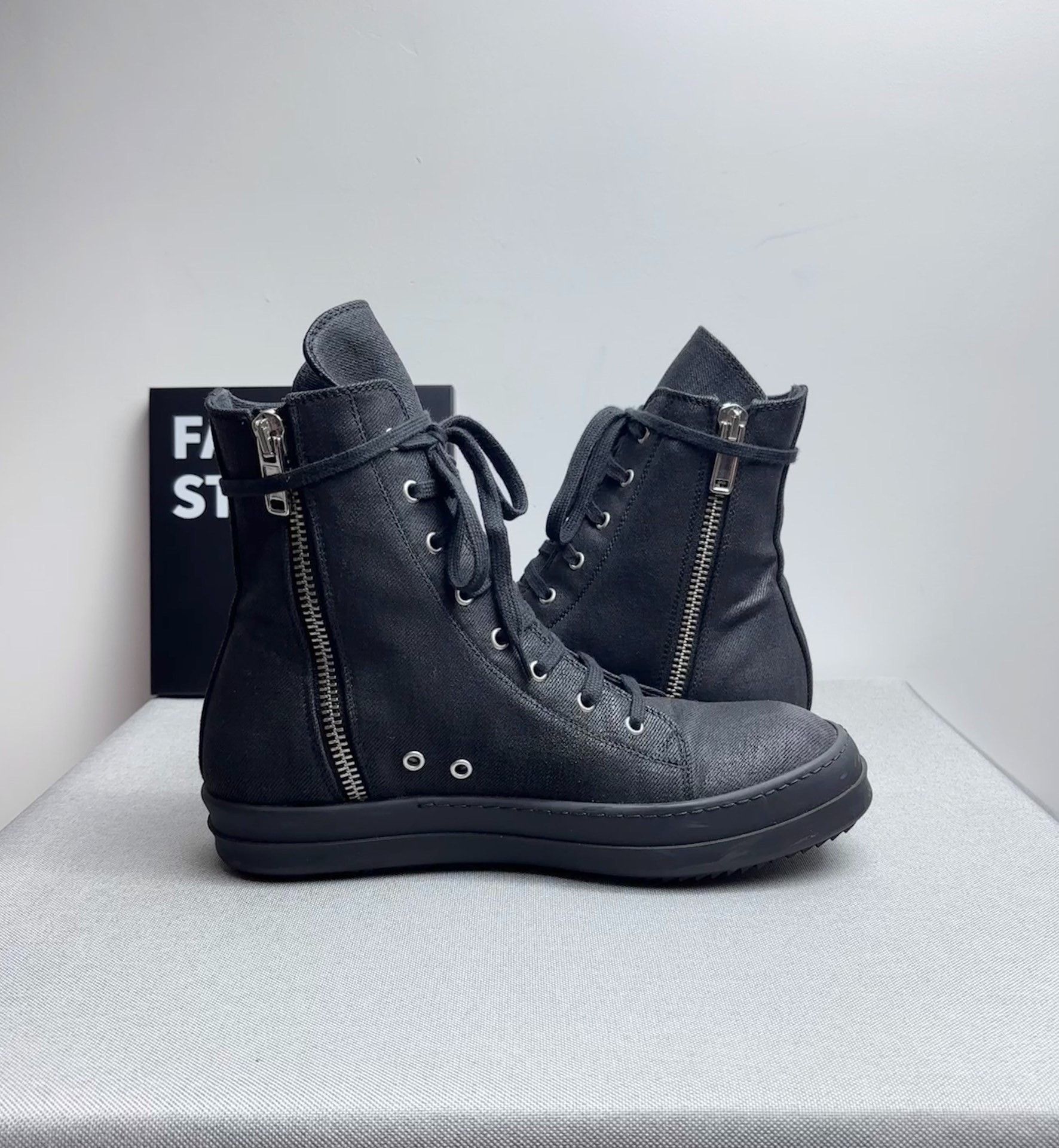 Rick Owens Rick Owens Black Hitop Sneakers 9.5 Men Size US 9.5 / EU 42-43 - 5 Thumbnail
