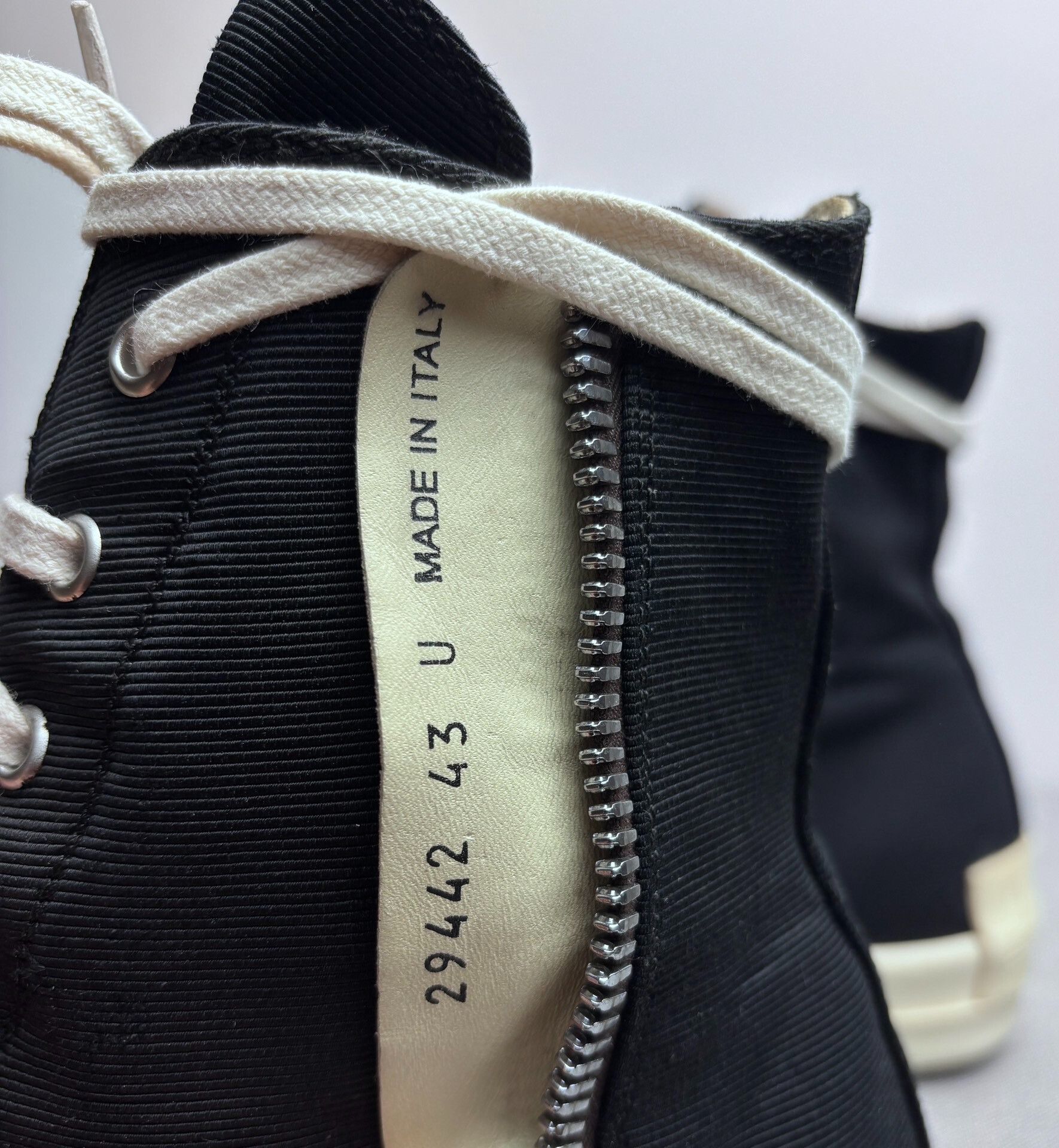 Rick Owens Rick Owens Hitop Sneakers 10 Men Size US 10 / EU 43 - 9 Thumbnail
