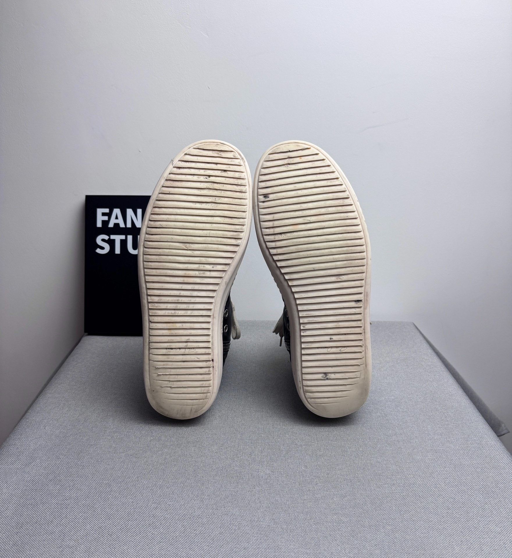 Rick Owens Rick Owens Leather Hitop Sneakers 9 Men Size US 9 / EU 42 - 8 Thumbnail