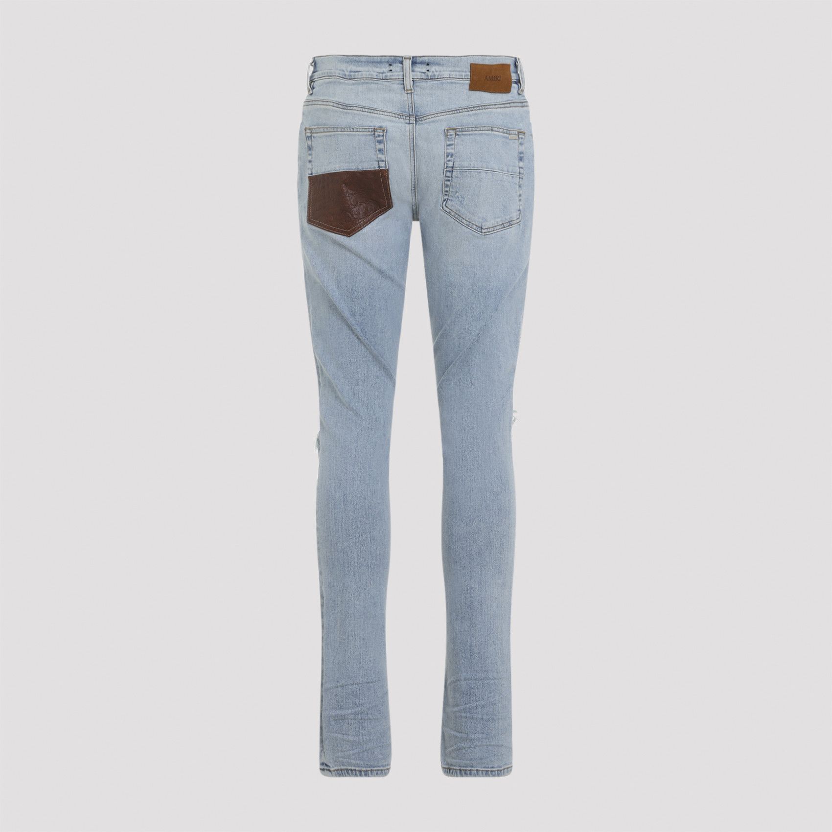Amiri Amiri Crochet Leather Mx1 Jeans Size US 31 - 2 Thumbnail