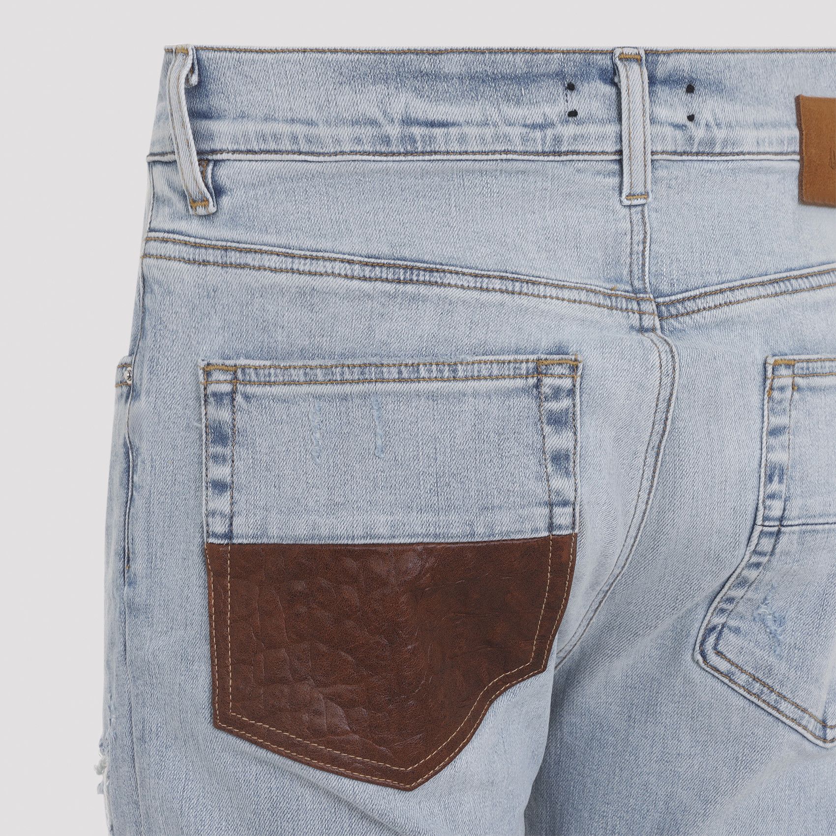 Amiri Amiri Crochet Leather Mx1 Jeans Size US 31 - 3 Thumbnail