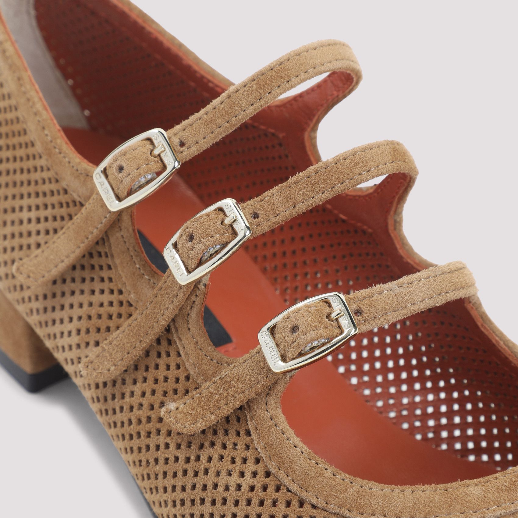 Carel Paris Carel Paris Ariana Split Suede Maryjane Pumps Size US 7 / IT 37 - 4 Thumbnail