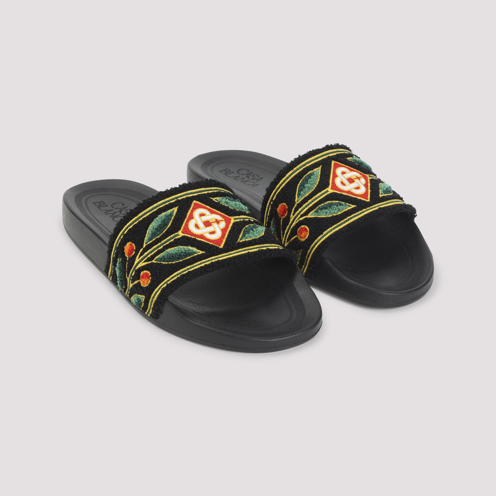 Casablanca Casablanca Embroidered Terry Slider Sandals Size US 11 / EU 44 - 3 Thumbnail