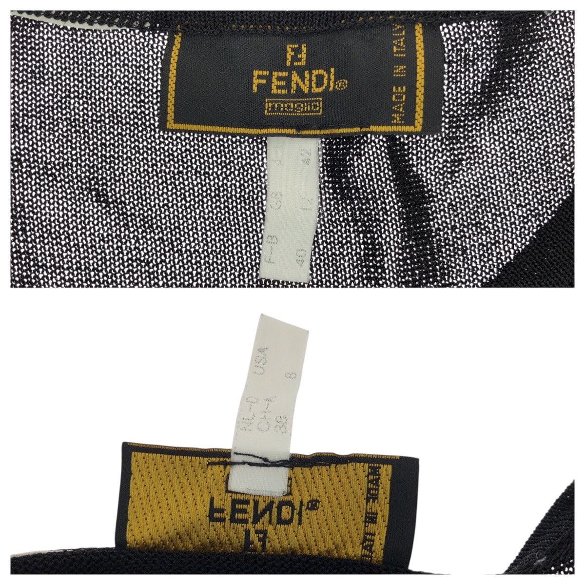 Fendi Fendi Fendi Polyester Long Sleeve T Shirt Textile T-Shirts DUTY FREE for USA Size ONE SIZE - 5 Thumbnail