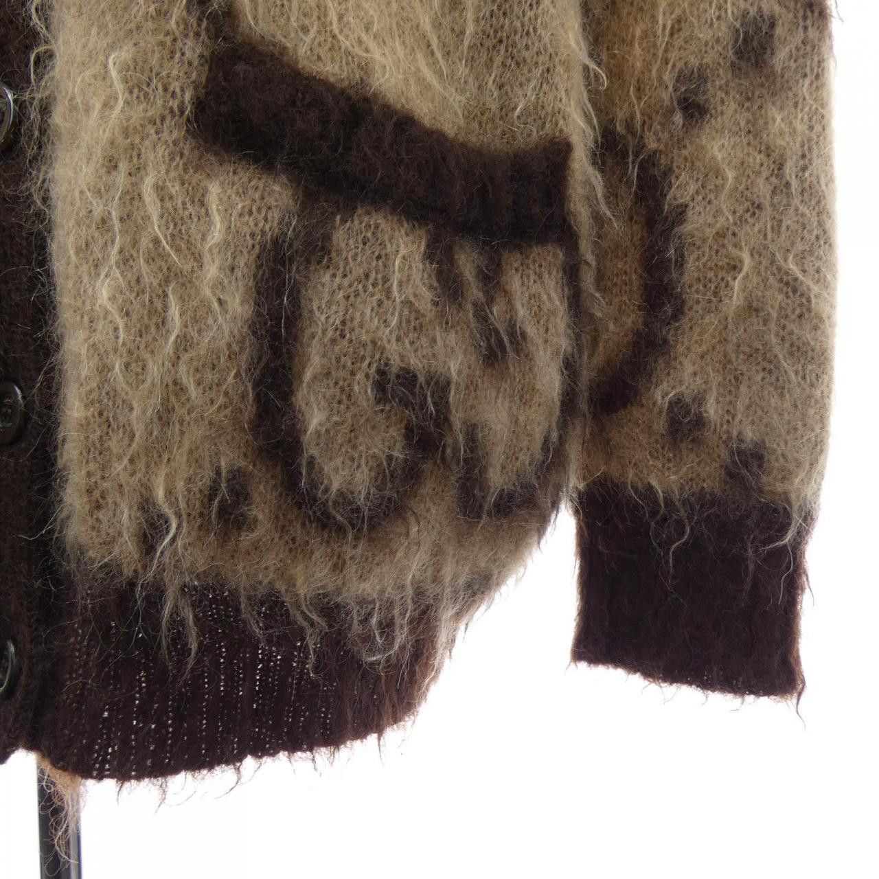 Gucci Gucci Gucci Wool Cardigan Textile Tops 635160XKBK2 DUTY FREE for USA Size ONE SIZE - 6 Thumbnail
