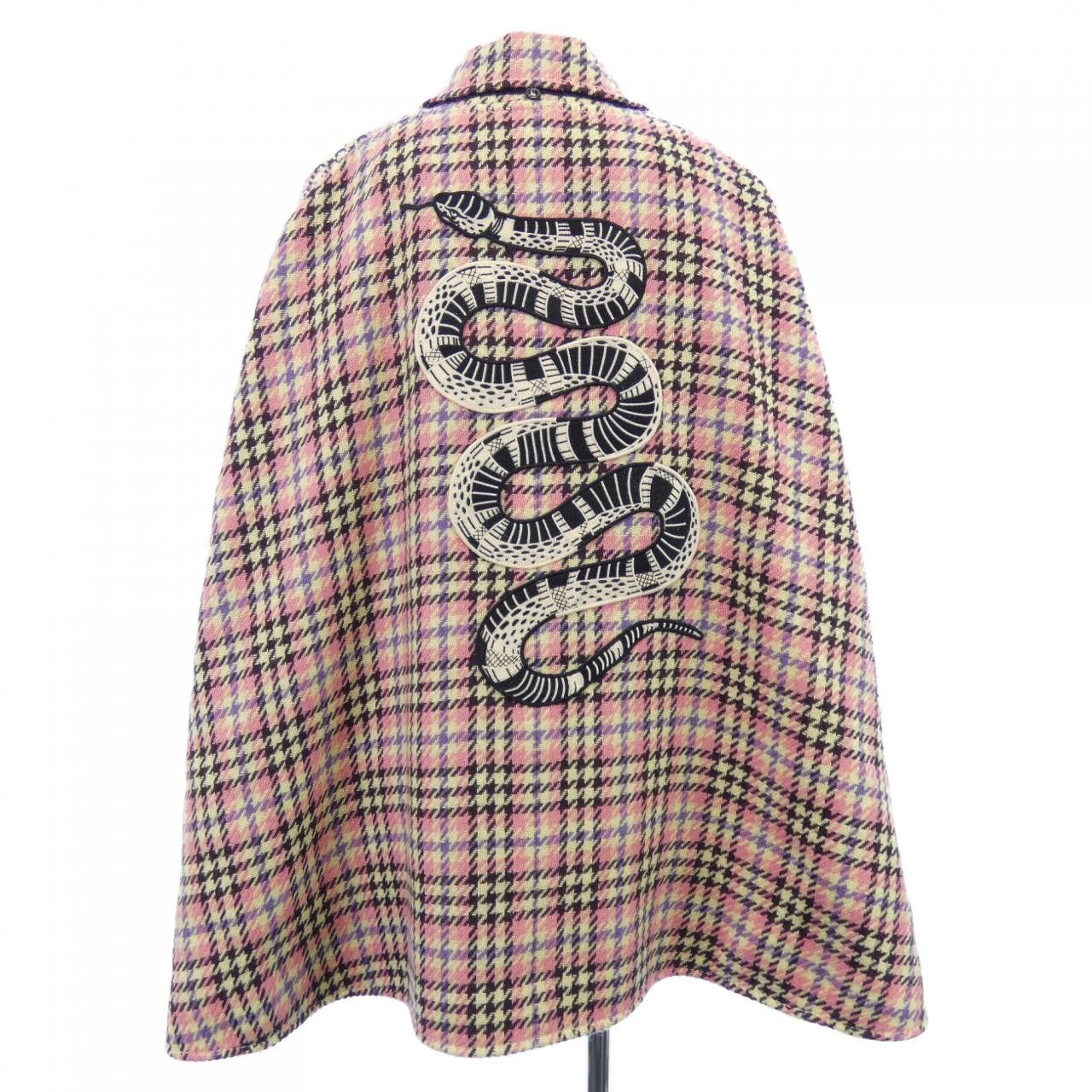 Gucci Gucci Gucci Wool Cape Textile Outerwear 643290ZAGMR DUTY FREE for USA Size ONE SIZE - 2 Thumbnail