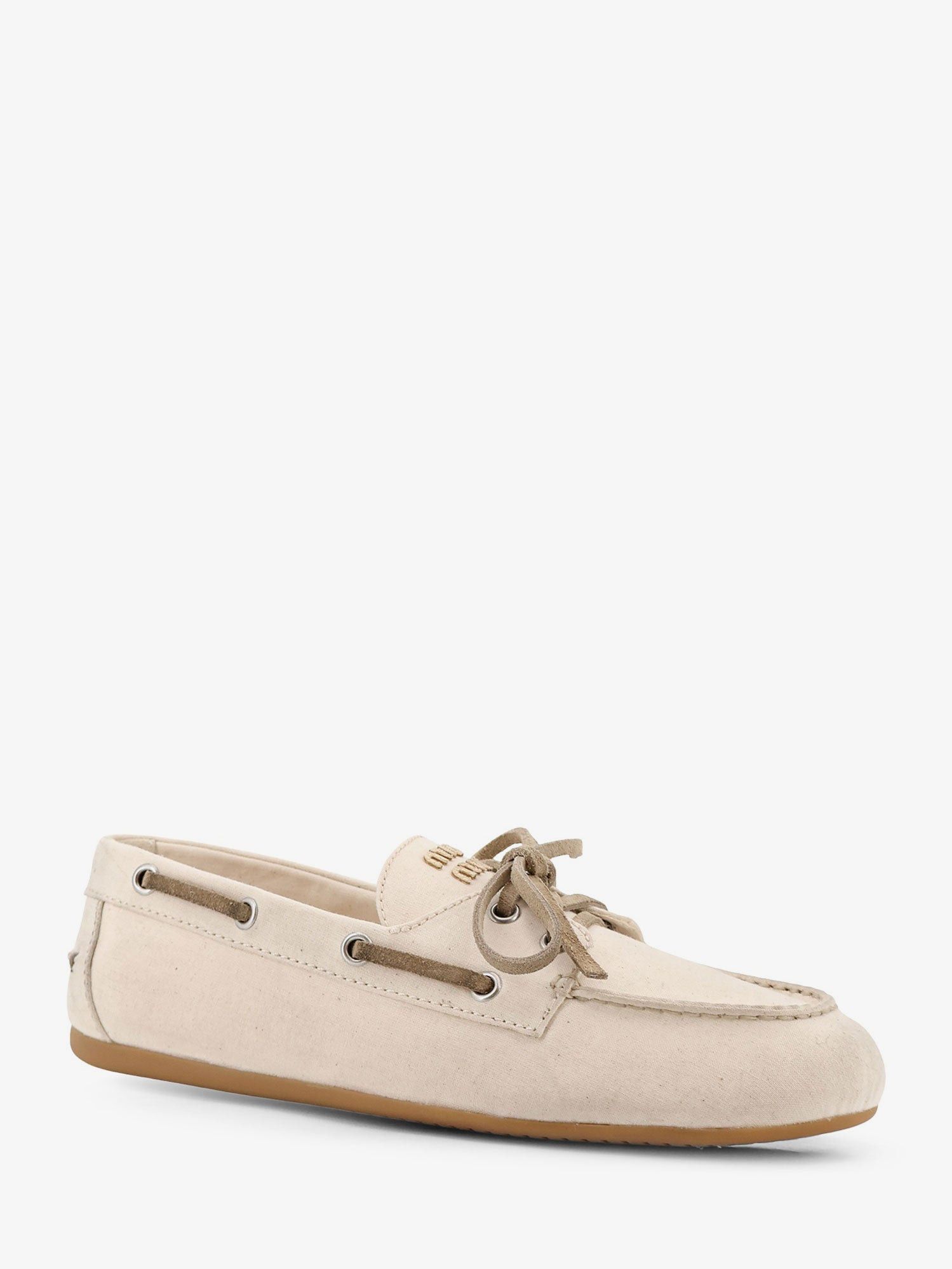 Miu Miu Miu Miu Fabric loafers with front lettering logo IT 37 Women - USA Tariffs Included Size US 7 / IT 37 - 2 Thumbnail