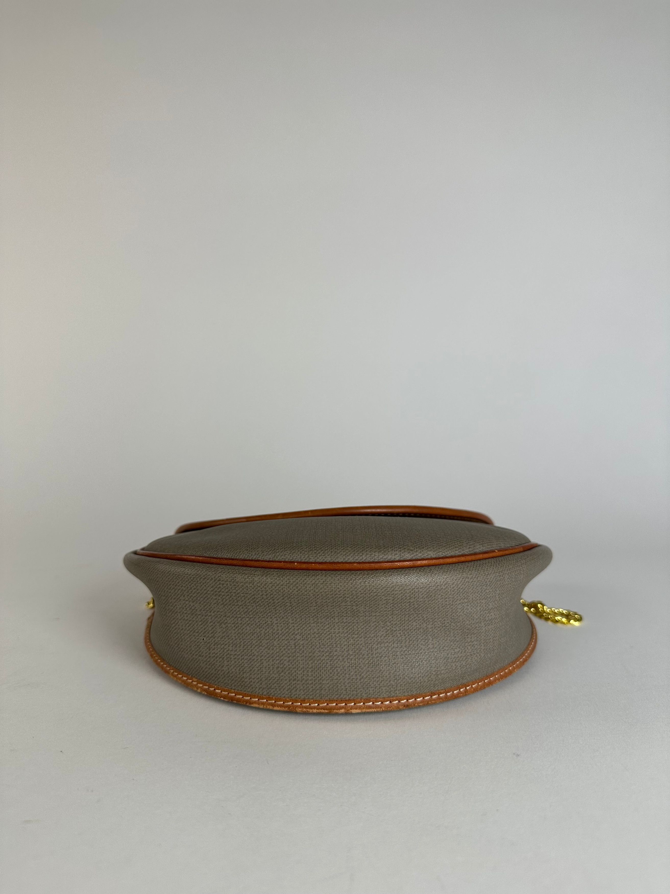 Dior Vintage Leather Canvas Shoulder Bag Grey Brown Size ONE SIZE - 12 Thumbnail
