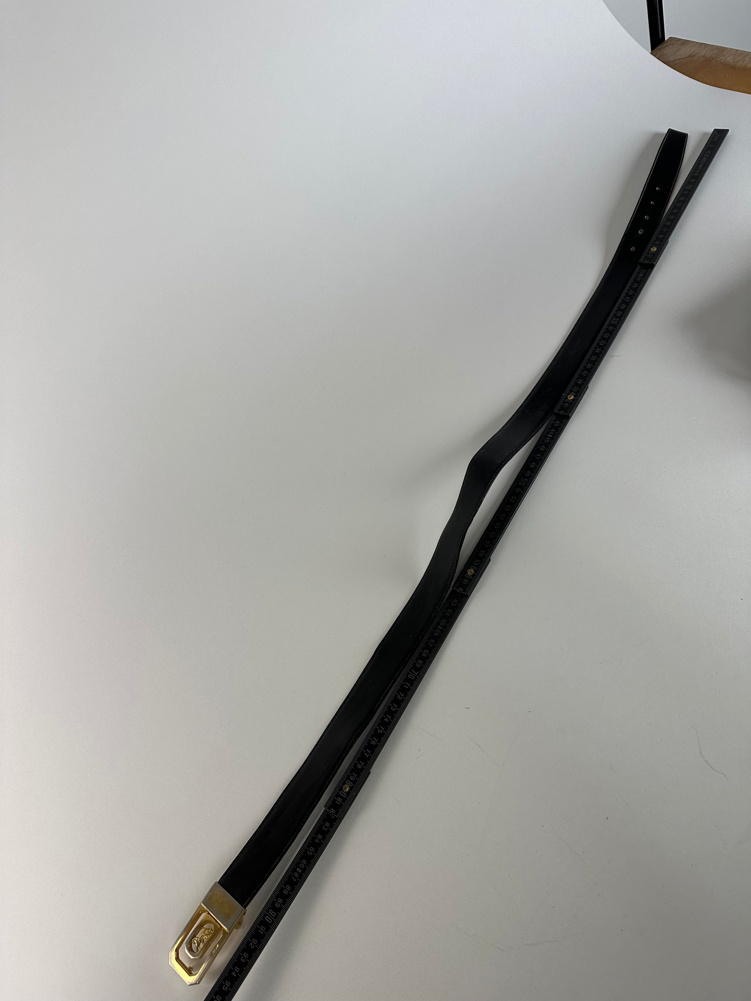 Celine Vintage Paris Leather Belt Black / Brown Size ONE SIZE - 10 Thumbnail