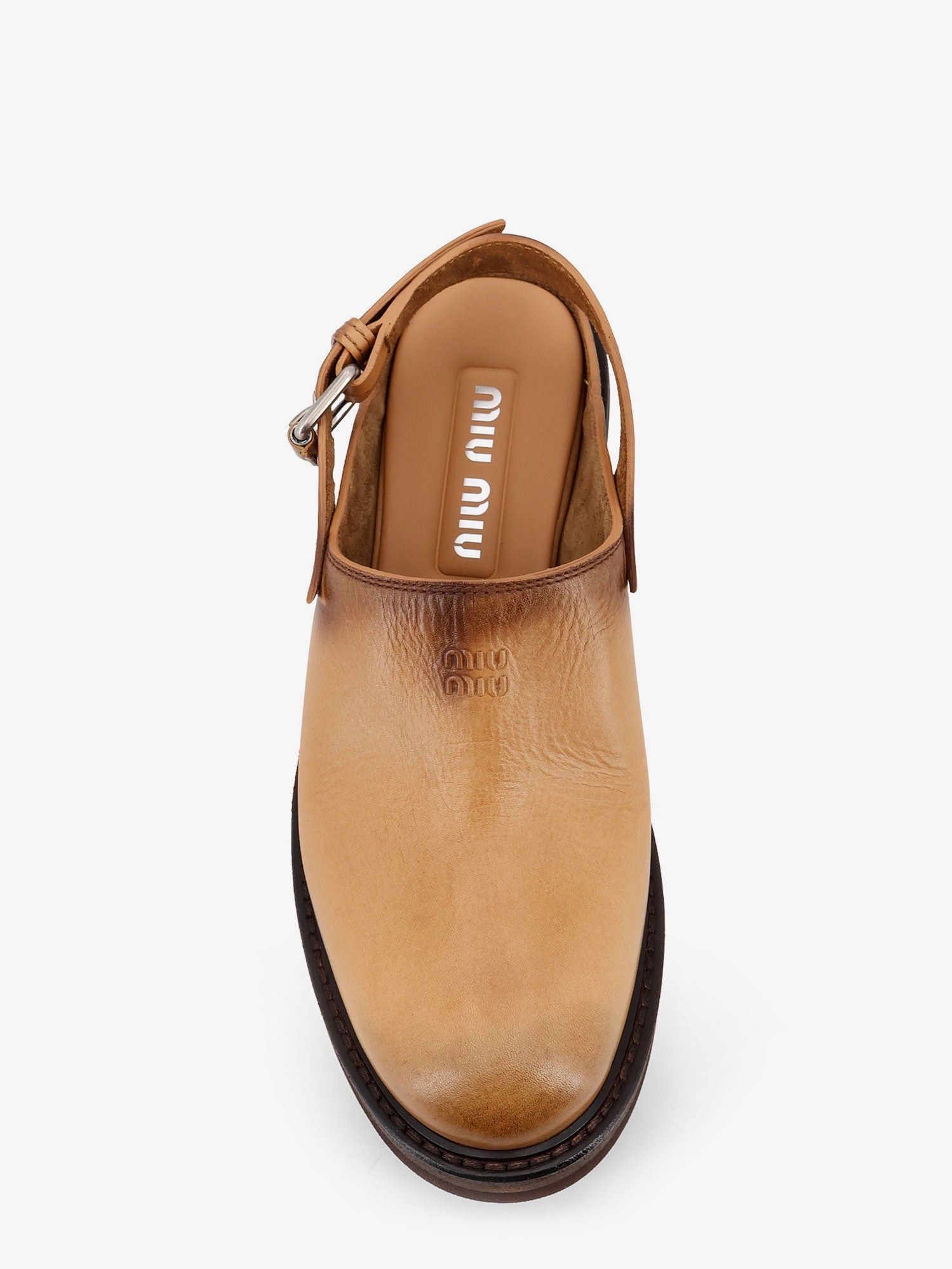 Miu Miu Miu Miu Foule Leather Sabot Sandals IT 37 Women - USA Tariffs Included Size US 7 / IT 37 - 5 Thumbnail