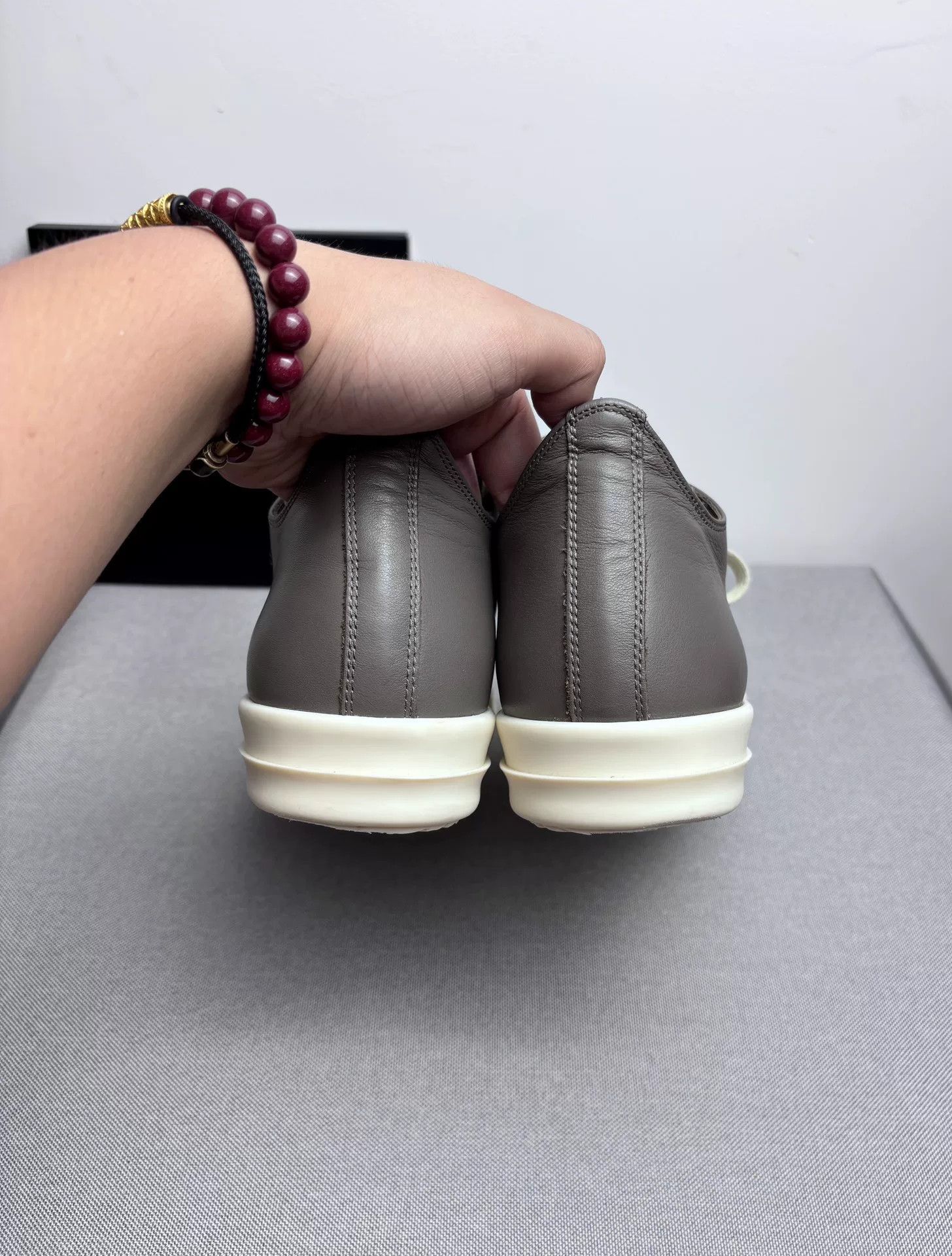 Rick Owens Rick Owens Leather Gray Lowtop Sneakers 7.5 Men Size US 7.5 / EU 40-41 - 7 Thumbnail