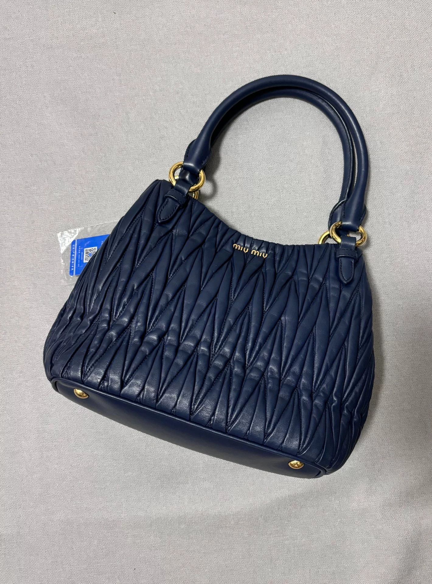 Miu Miu Miu Miu Leather Gold Shoulder Bag 24 Women Size ONE SIZE - 2 Thumbnail