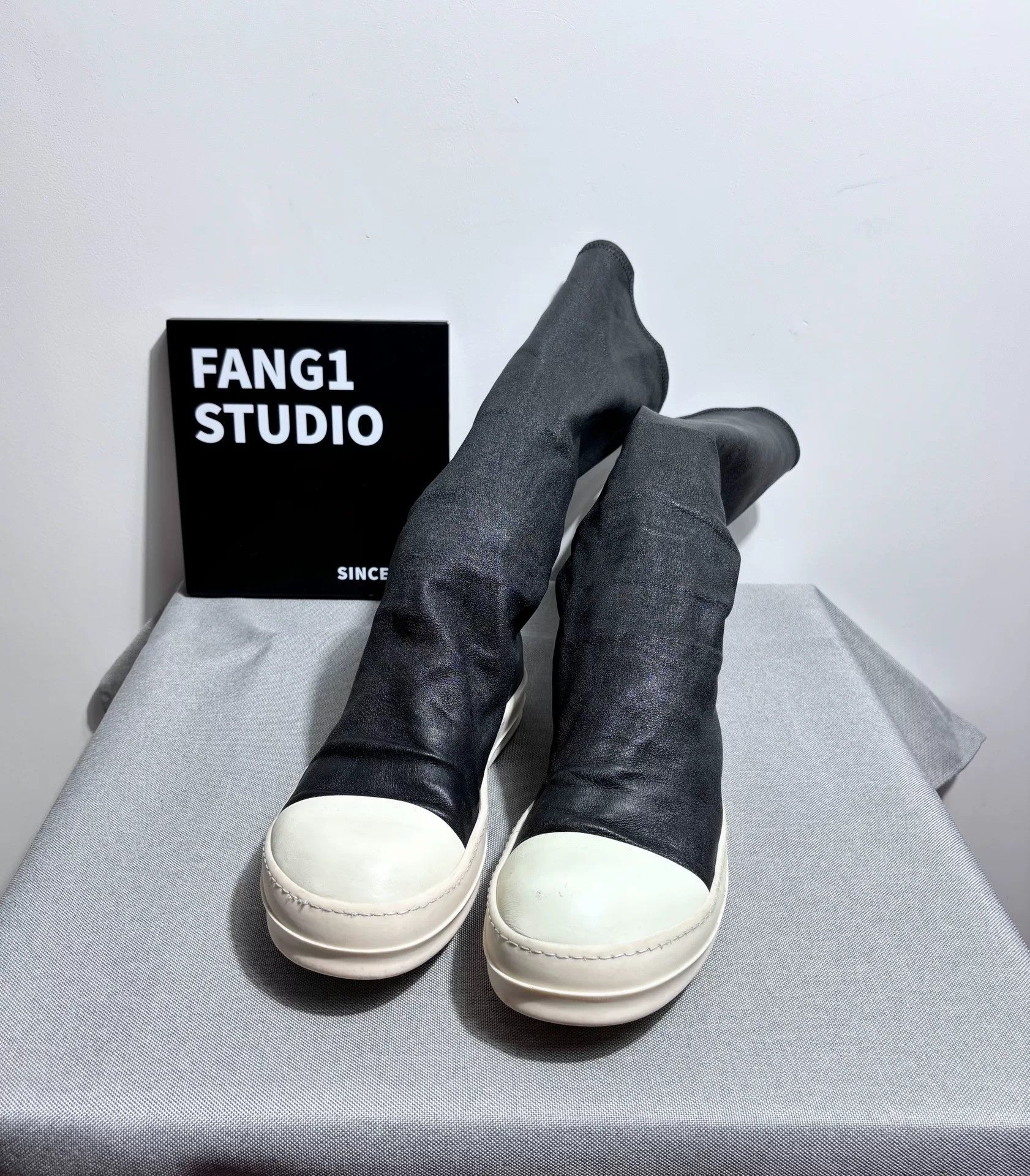 Rick Owens Rick Owens Leather Boots 9 Men Size US 9 / EU 42 - 2 Thumbnail