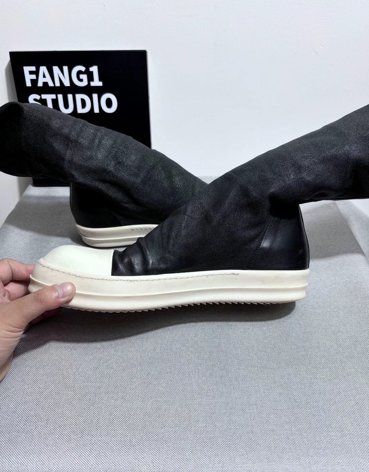 Rick Owens Rick Owens Leather Boots 9 Men Size US 9 / EU 42 - 6 Thumbnail