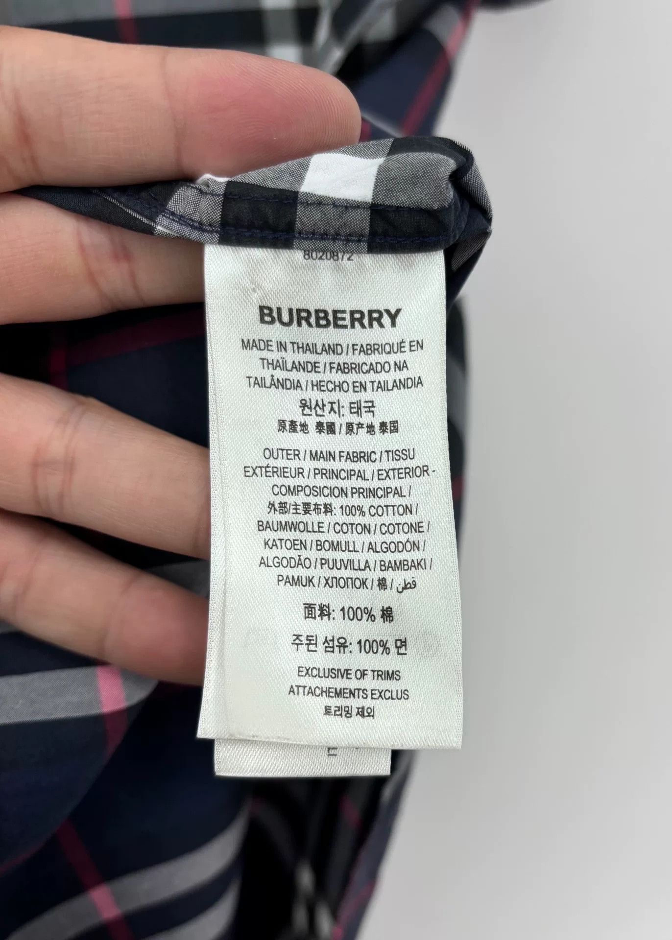 Burberry Burberry Plaid Blue Shirt xs Men Size US XS / EU 42 / 0 - 7 Thumbnail