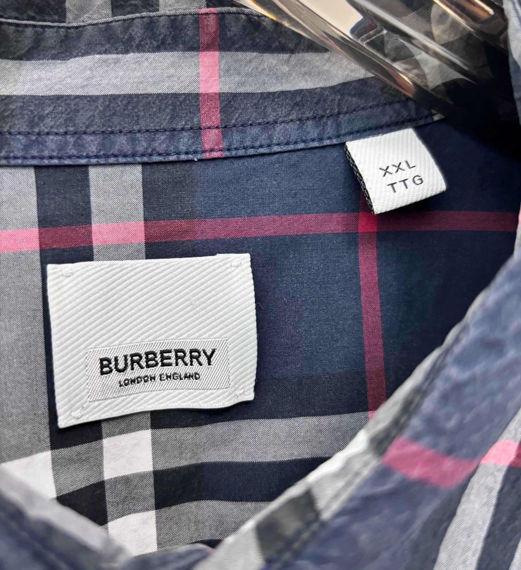 Burberry Burberry Plaid Blue Shirt xs Men Size US XS / EU 42 / 0 - 6 Thumbnail