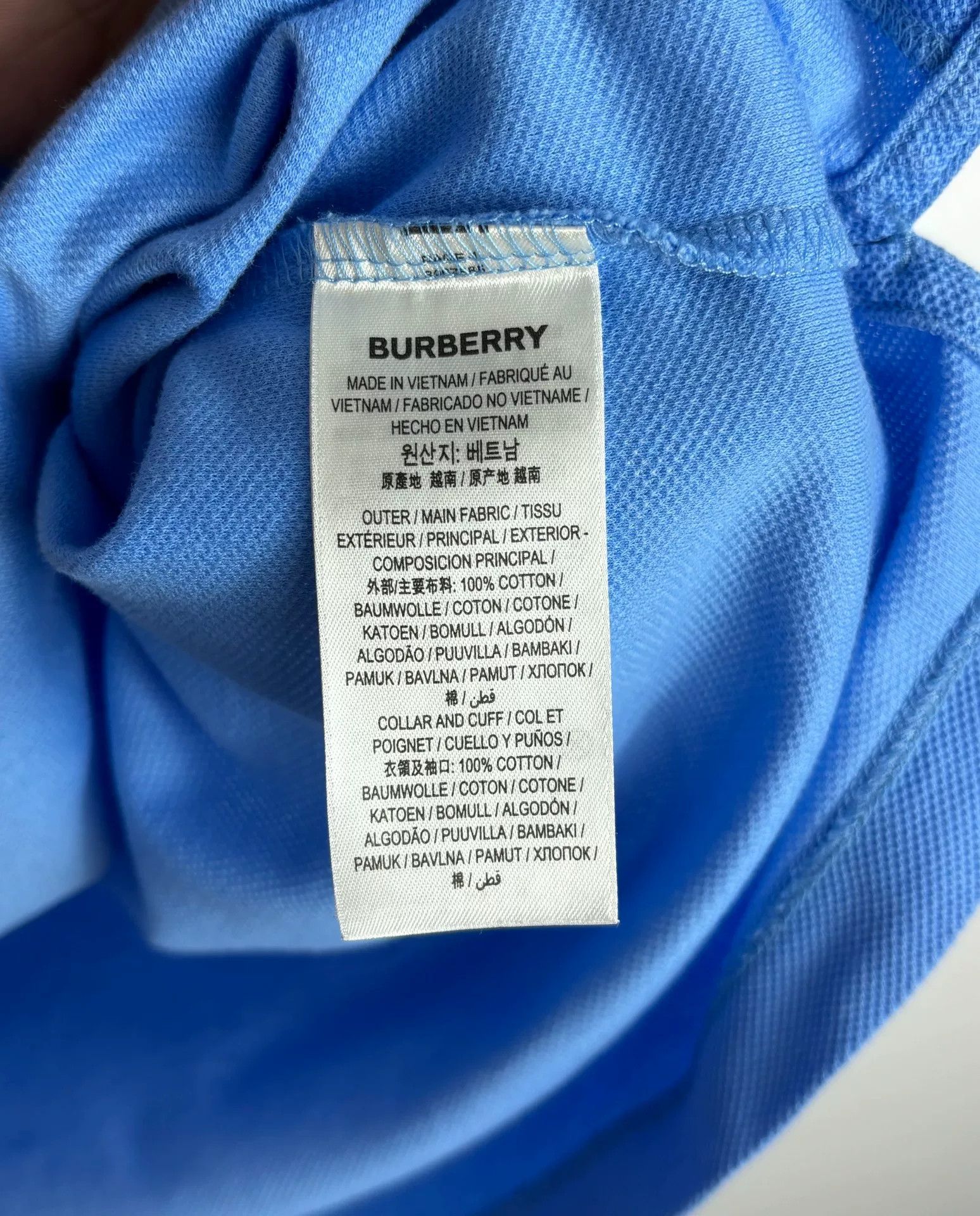 Burberry Burberry Embroidered Blue Polo xs Men Size US XS / EU 42 / 0 - 5 Thumbnail