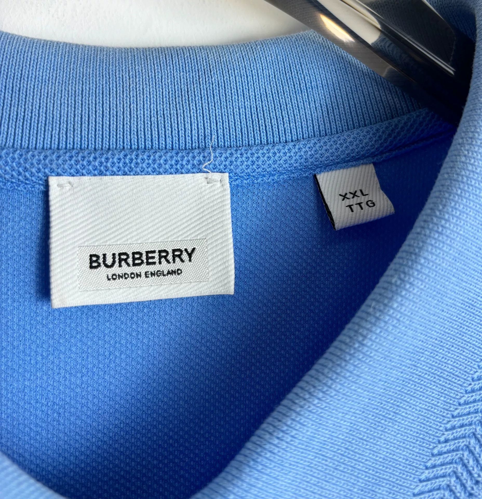 Burberry Burberry Embroidered Blue Polo xs Men Size US XS / EU 42 / 0 - 4 Thumbnail