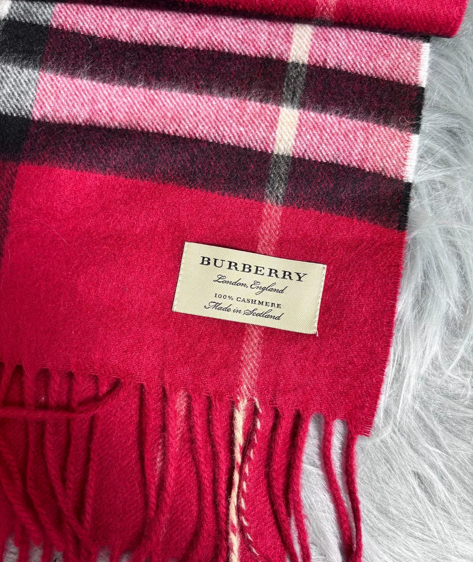 Burberry Burberry Plaid Red Scarf one size Men Size ONE SIZE - 5 Thumbnail