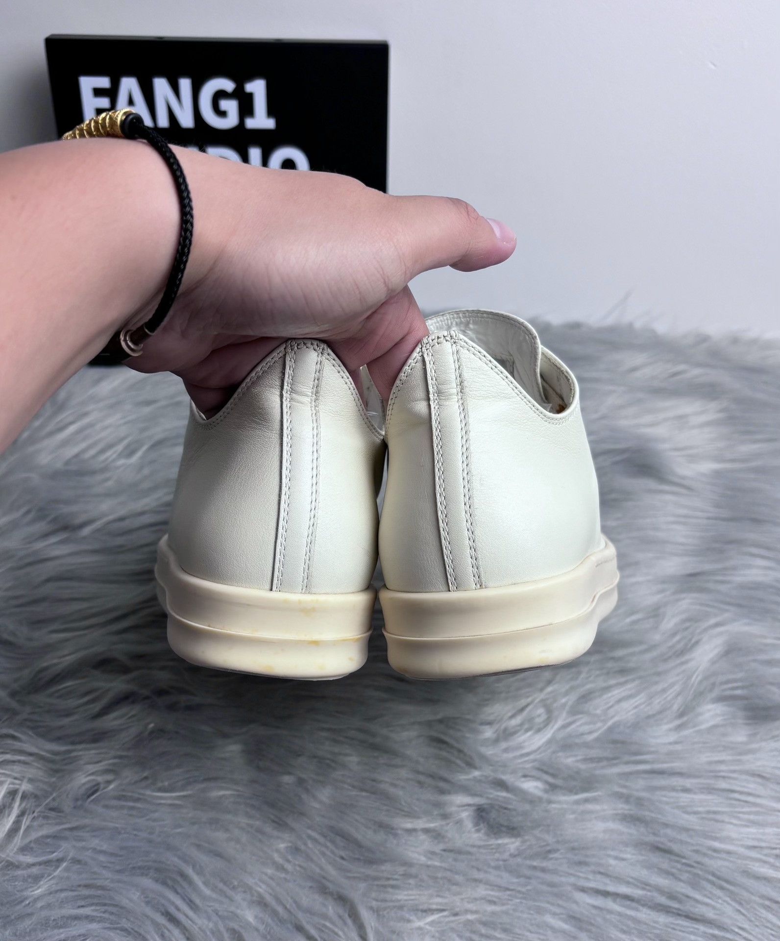 Rick Owens Rick Owens Leather White Lowtop Sneakers us_6-5 Women Size US 6.5 / IT 36.5 - 7 Thumbnail