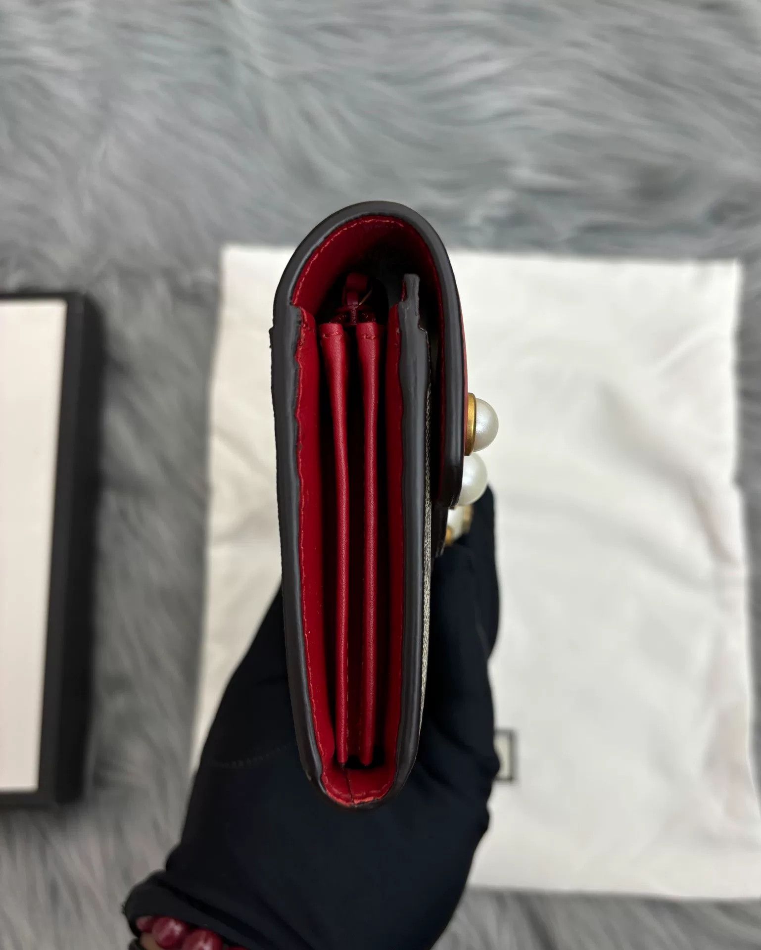 Gucci Gucci Retro Long Red Item one size Men Size ONE SIZE - 6 Thumbnail