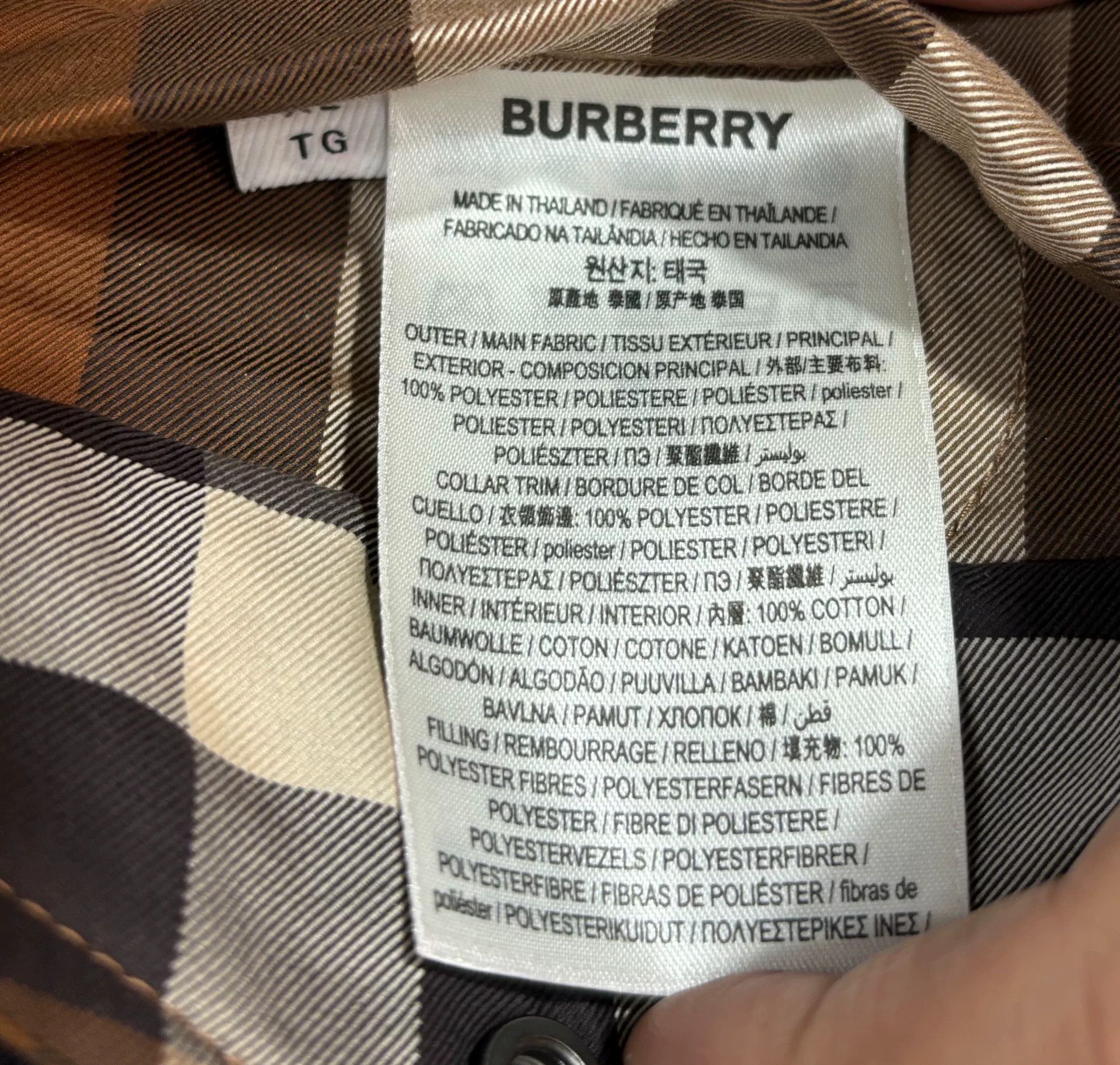 Burberry Burberry Striped Cotton Brown Heavy Coat xl Men Size US XL / EU 56 / 4 - 7 Thumbnail