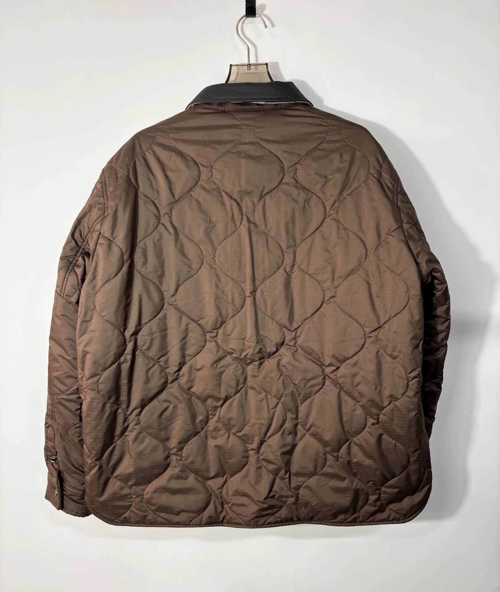 Burberry Burberry Striped Cotton Brown Heavy Coat xl Men Size US XL / EU 56 / 4 - 4 Thumbnail