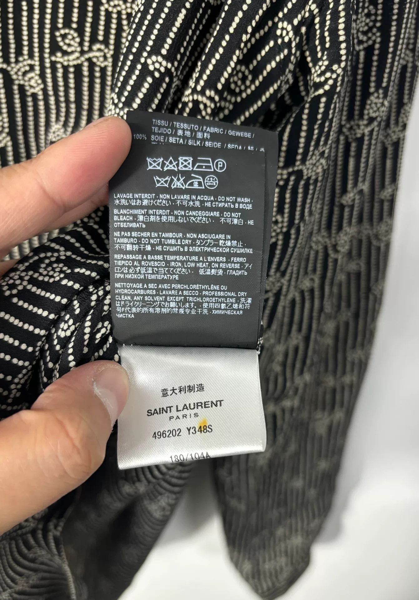 Saint Laurent Paris Saint Laurent Paris Shirt l Men Size US L / EU 52-54 / 3 - 7 Thumbnail