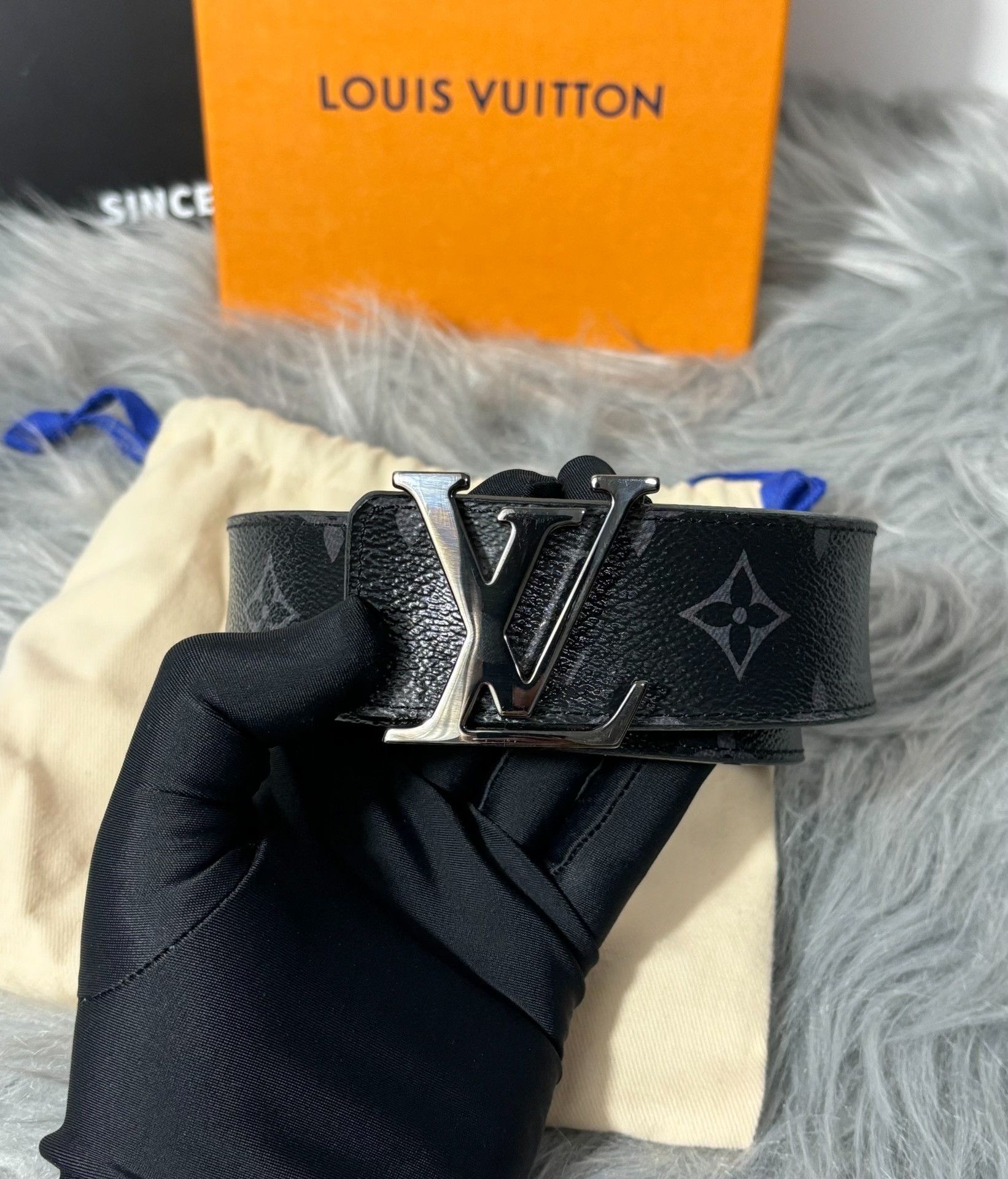 Louis Vuitton Louis Vuitton Black Belt one size Men Size ONE SIZE - 4 Thumbnail