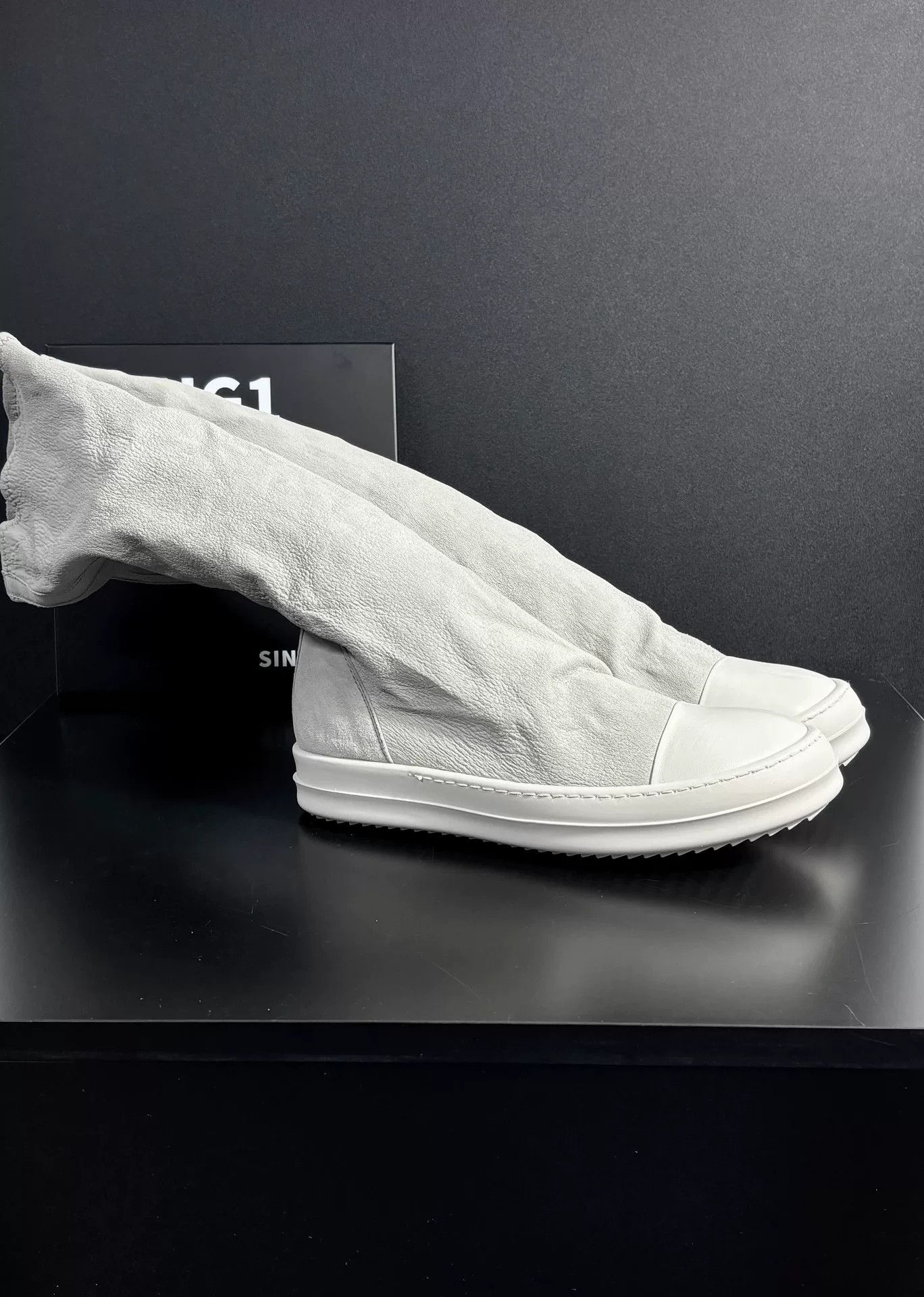 Rick Owens Rick Owens Leather White Boots us_6 Women Size US 6 / IT 36 - 3 Thumbnail