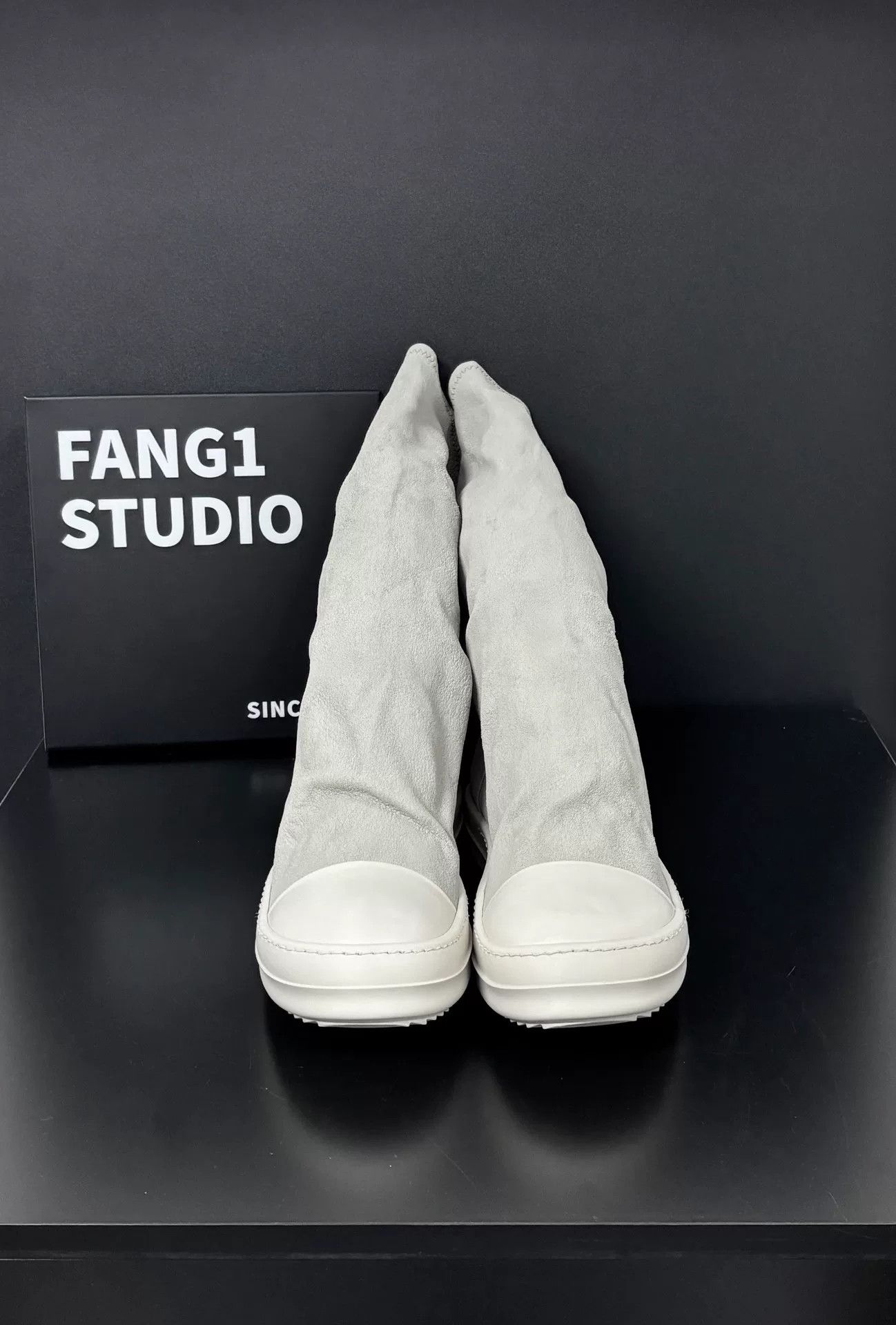 Rick Owens Rick Owens Leather White Boots us_6 Women Size US 6 / IT 36 - 2 Thumbnail