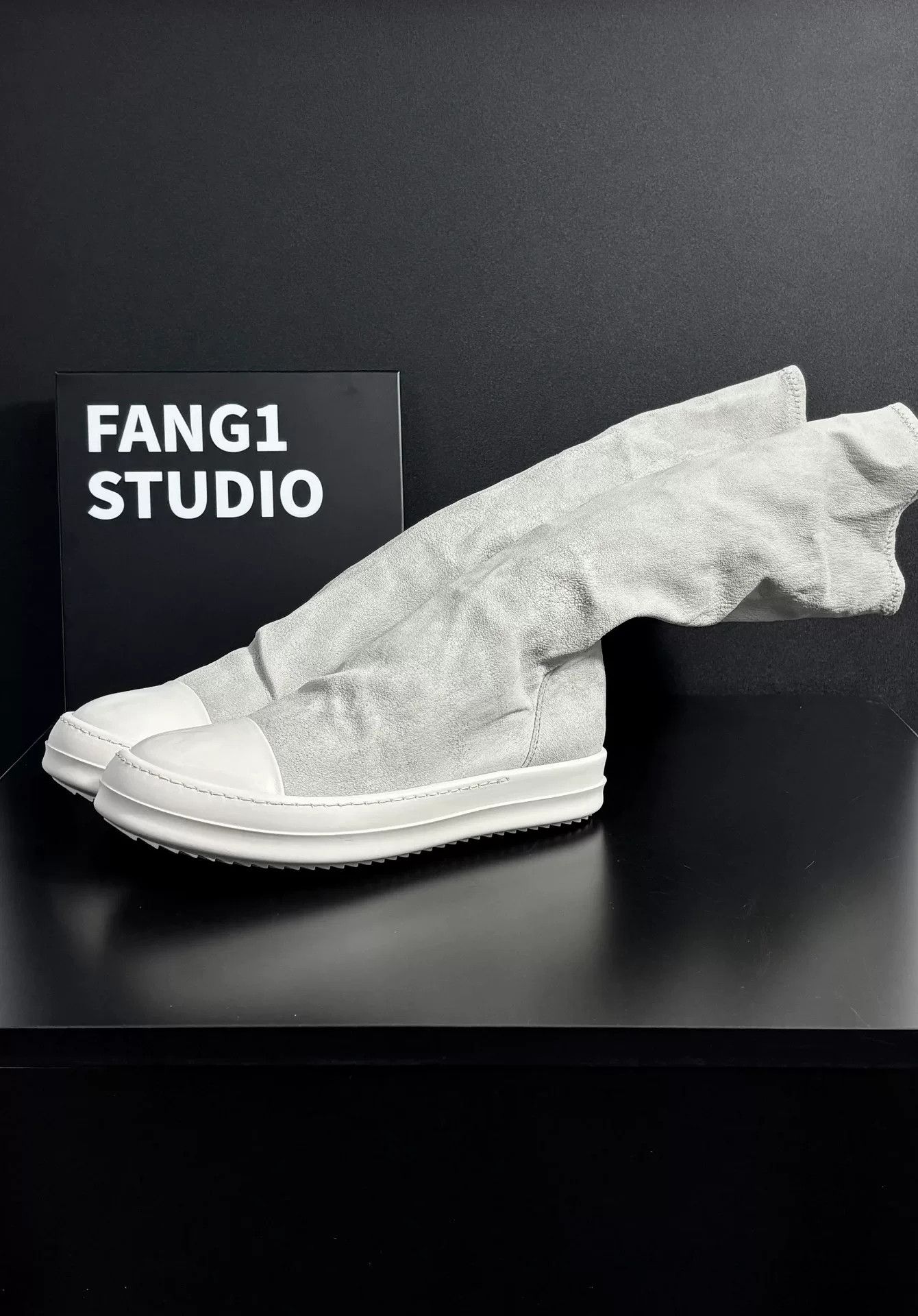 Rick Owens Rick Owens Leather White Boots us_6 Women Size US 6 / IT 36 - 4 Thumbnail