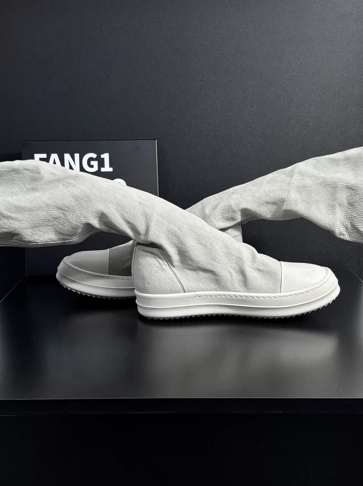 Rick Owens Rick Owens Leather White Boots us_6 Women Size US 6 / IT 36 - 5 Thumbnail