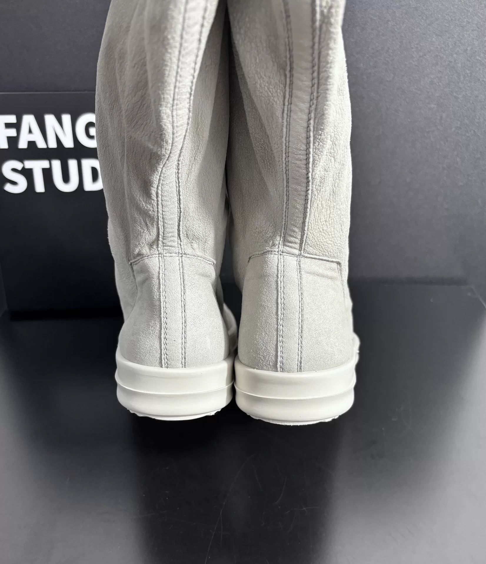 Rick Owens Rick Owens Leather White Boots us_6 Women Size US 6 / IT 36 - 7 Thumbnail