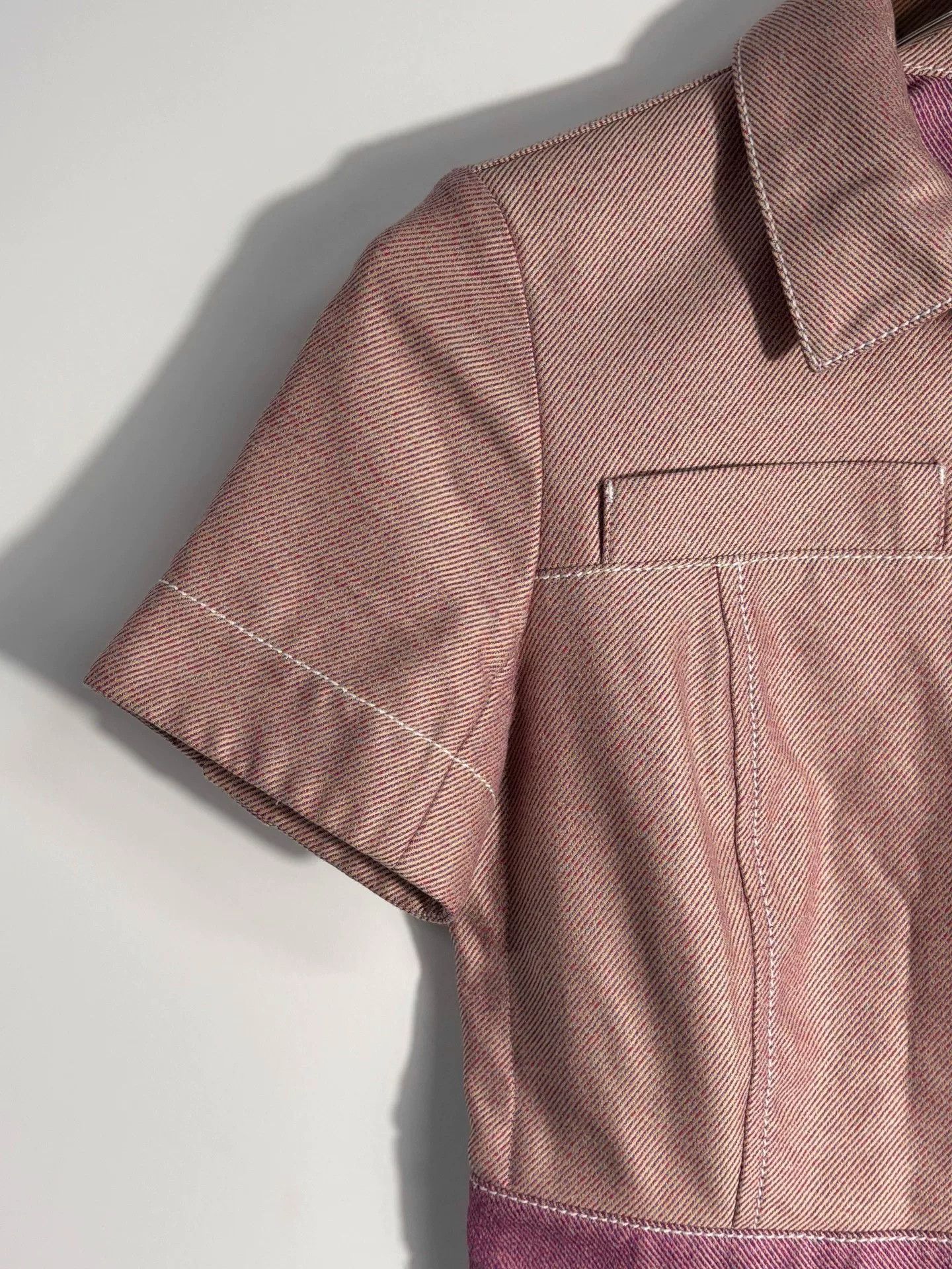 Hermes Hermes Denim Pink Dress 36 Women Size S / US 4 / IT 40 - 3 Thumbnail
