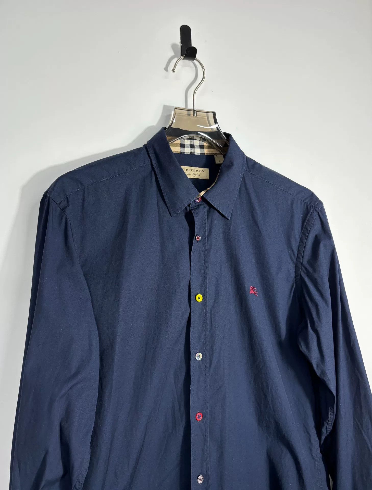 Burberry Burberry Embroidered Red Shirt l Men Size US L / EU 52-54 / 3 - 3 Thumbnail