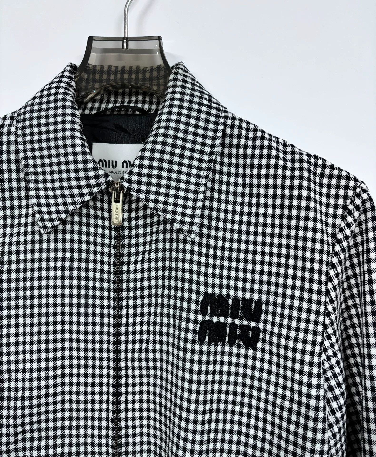 Miu Miu Miu Miu Plaid Jacket M Women Size M / US 6-8 / IT 42-44 - 4 Thumbnail