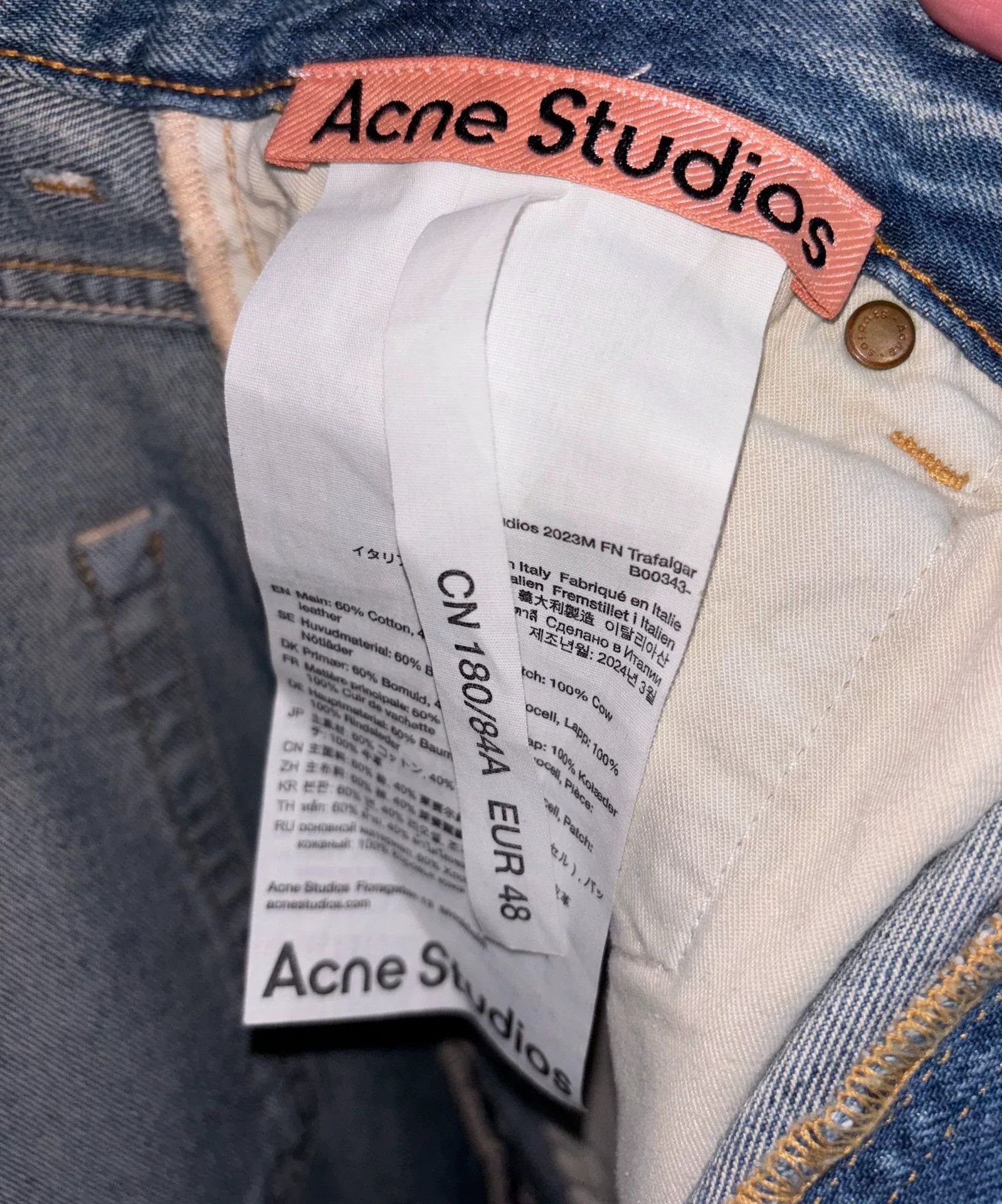 Acne Studios Acne Studios Reflective Denim Jeans 32 Men Size US 32 / EU 48 - 6 Thumbnail